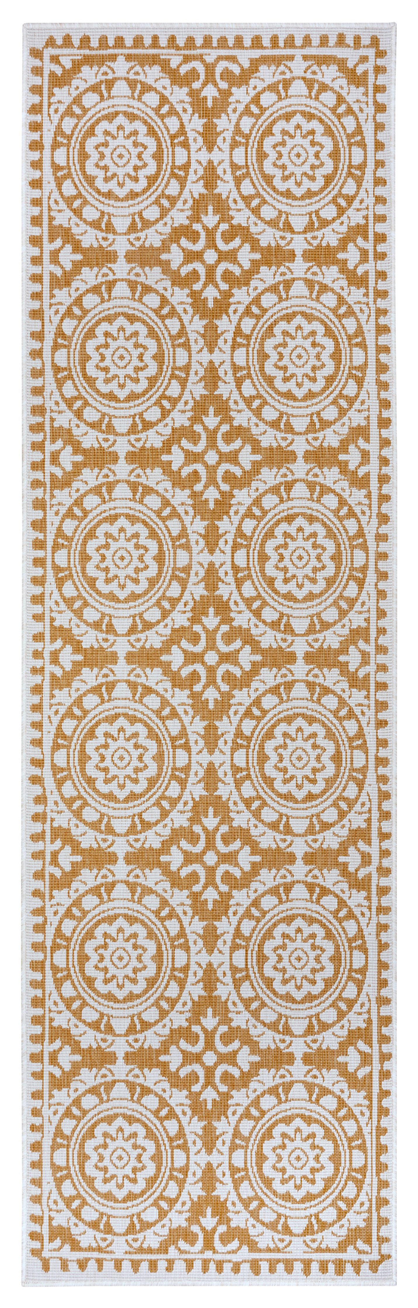 NORTHRUGS Loper Jardin Tweezijdig te gebruiken kleed, in-& outdoor, vintage, balkon, tuin, woonkamer, hal