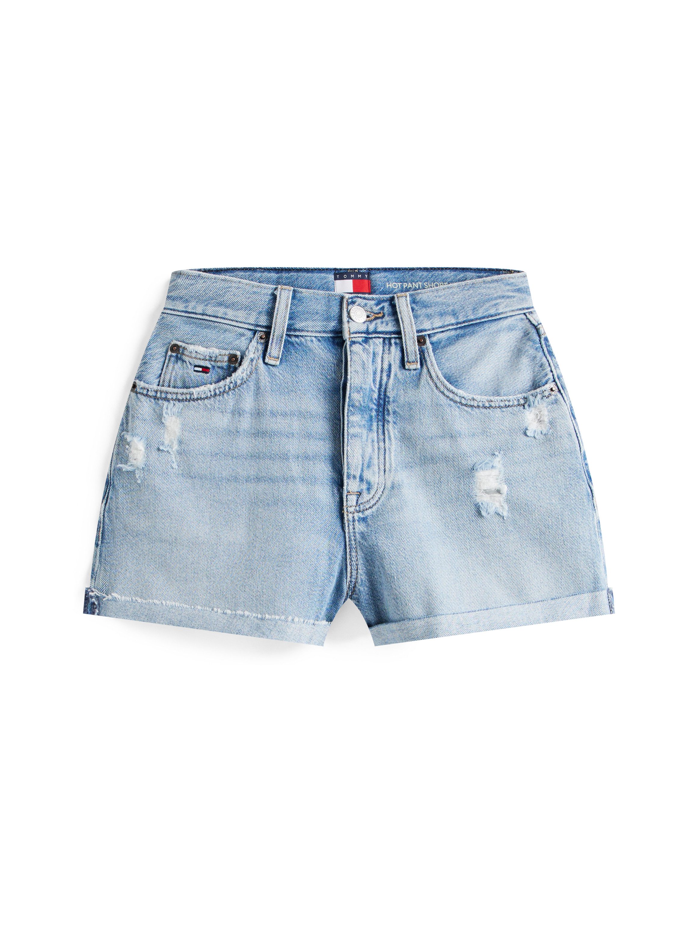 TOMMY Jeansshort HOT PANT CBF CI8010 met destroyed-effect