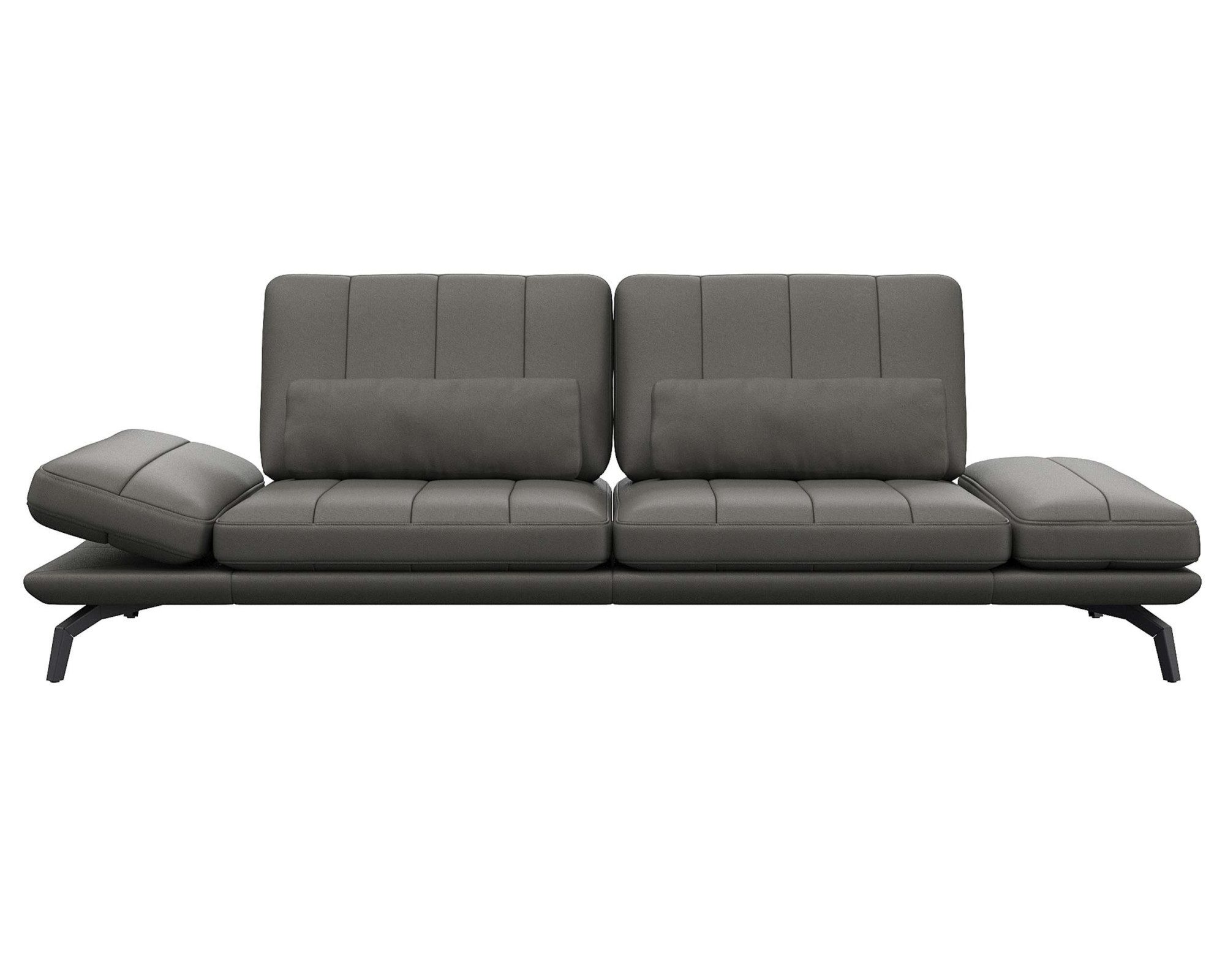 FLEXLUX 3-zitsbank Tropea multifunctionele bank, designbank, relaxfunctie, tv-bank, met armleuningverstelling en zitdiepteverstelling, breedte 252 cm