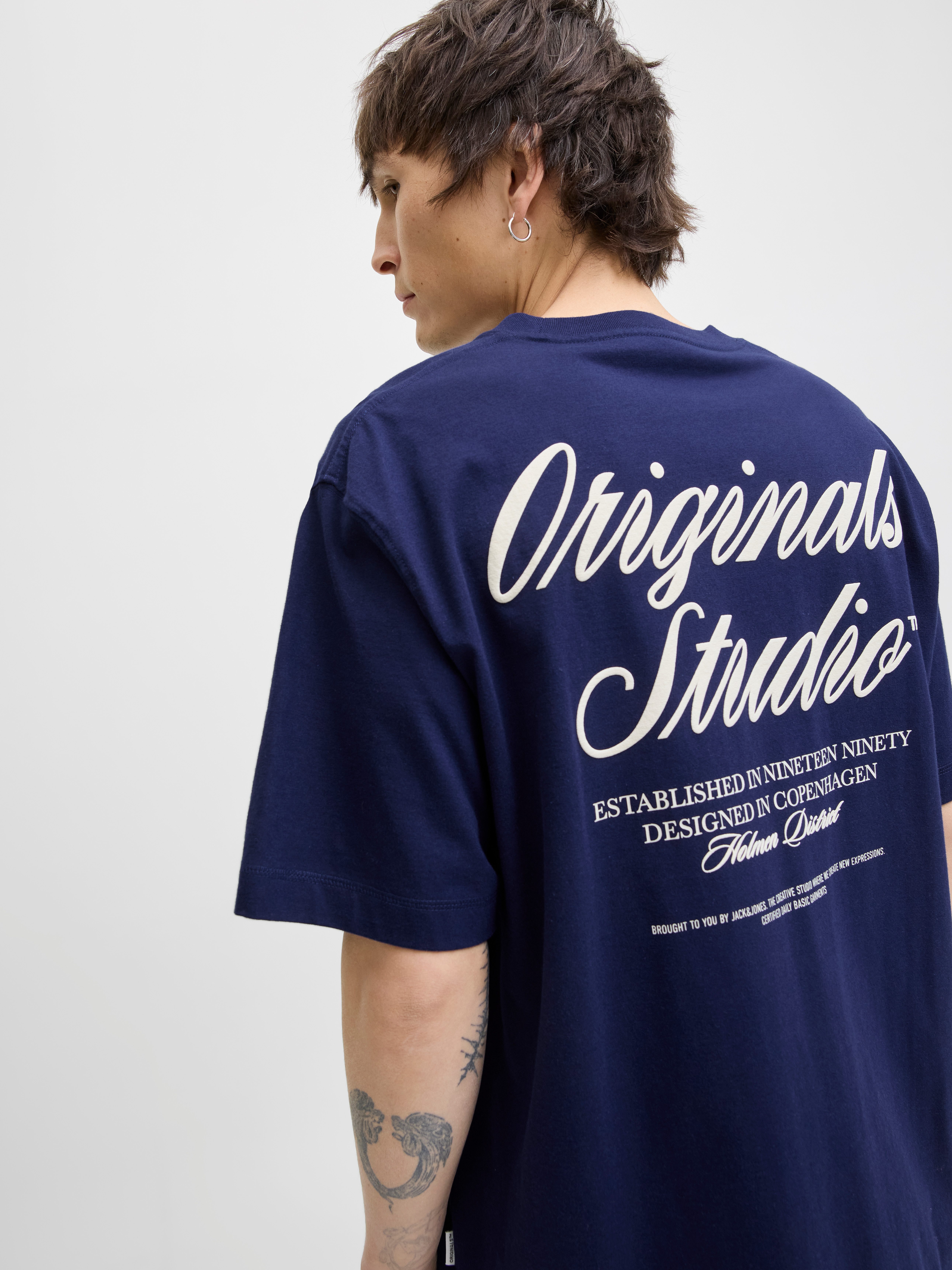 Jack & Jones Shirt met korte mouwen JORNORREBRO TYPO TEE SS CREW NECK NOOS
