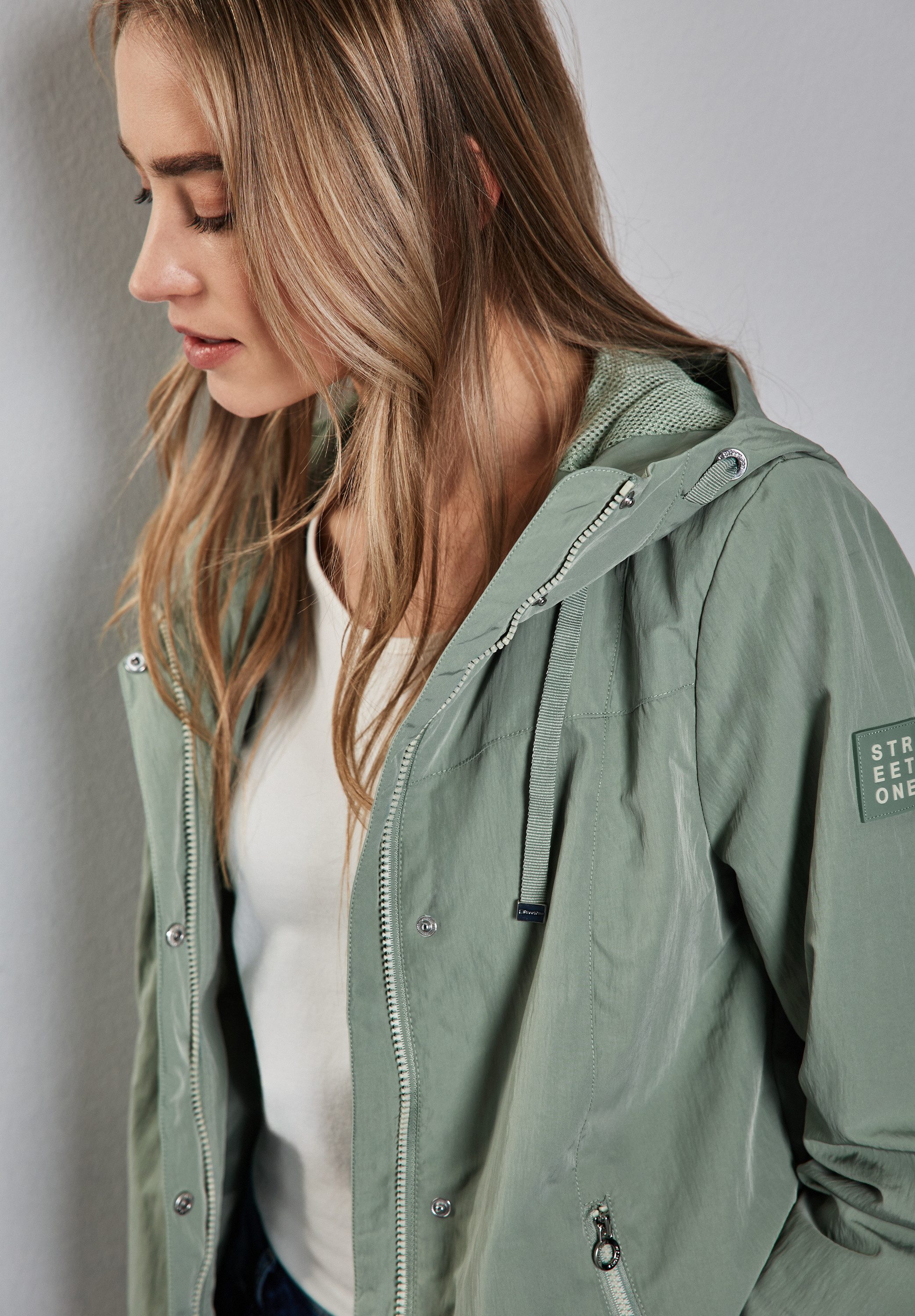 STREET ONE Windbreaker met geborduurd logo