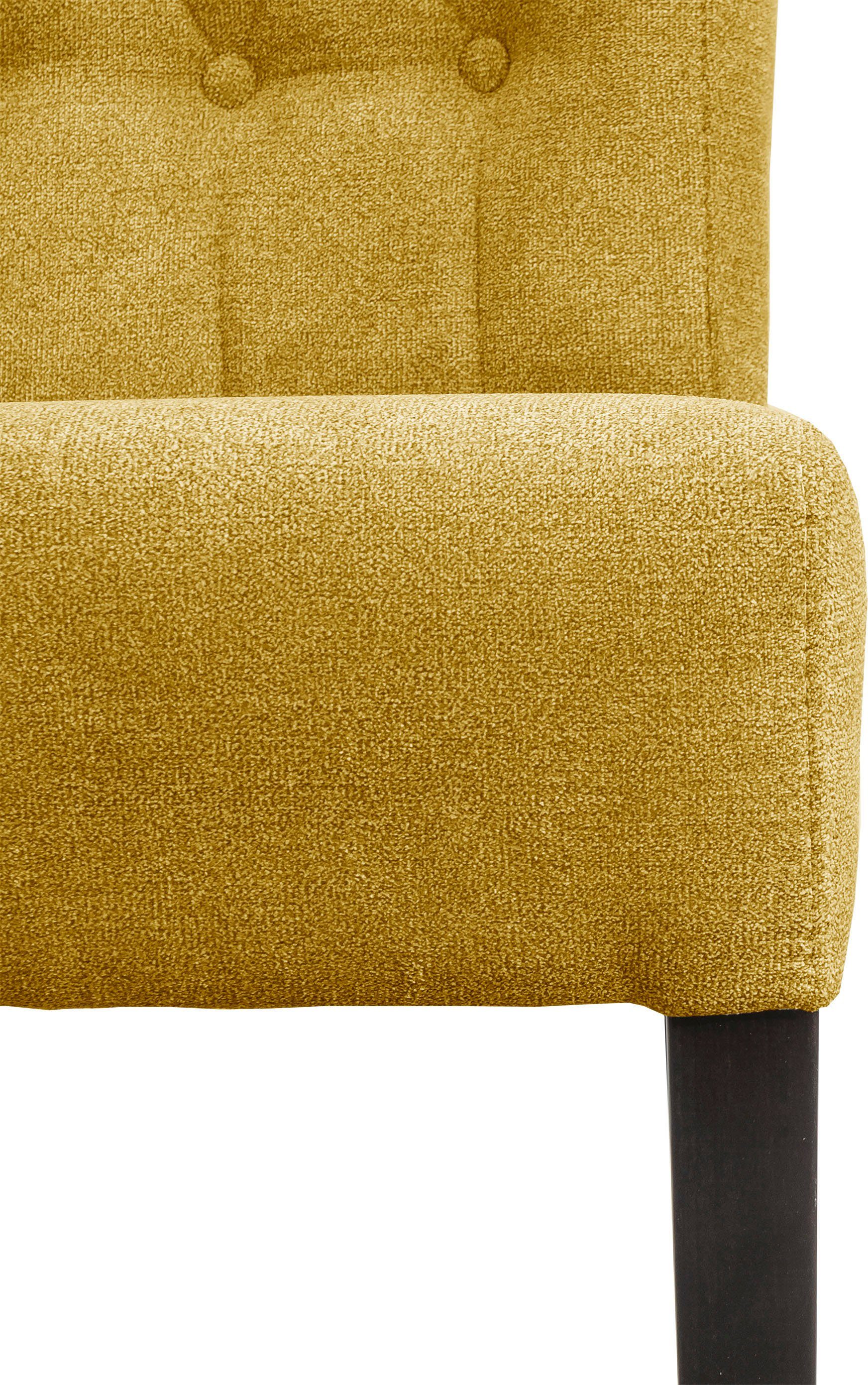 Home affaire Eetkamerstoel Queen BESTSELLER Gestoffeerde stoel met knoopdetails, set van 2, 4 of 6
