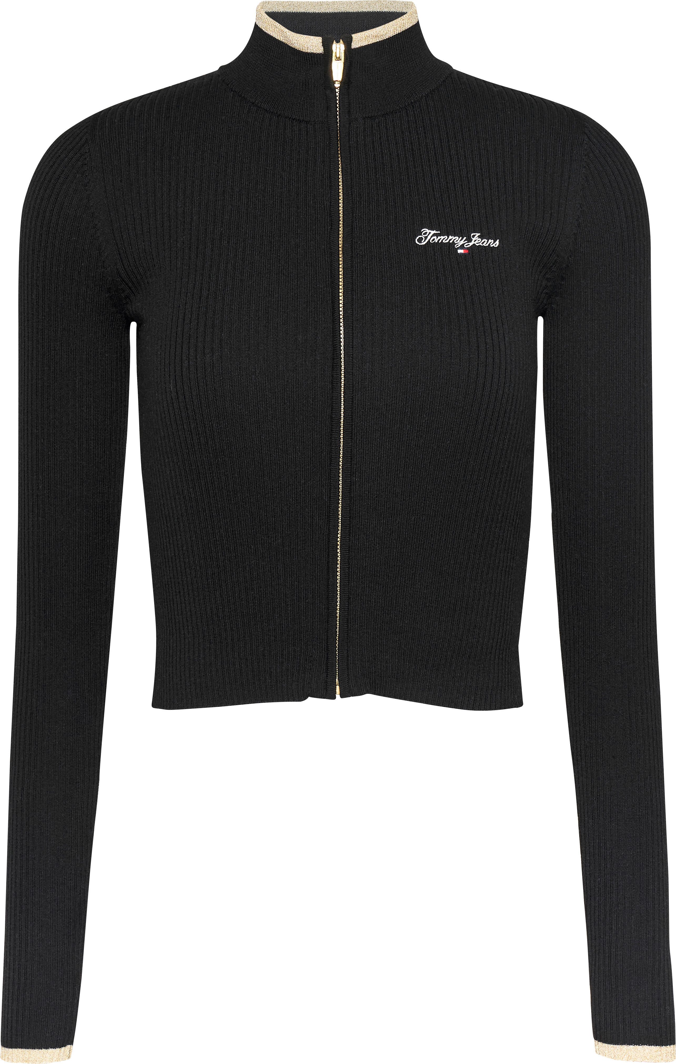 TOMMY JEANS Vest TJW METALLIC TIP ZIP CARDIGAN