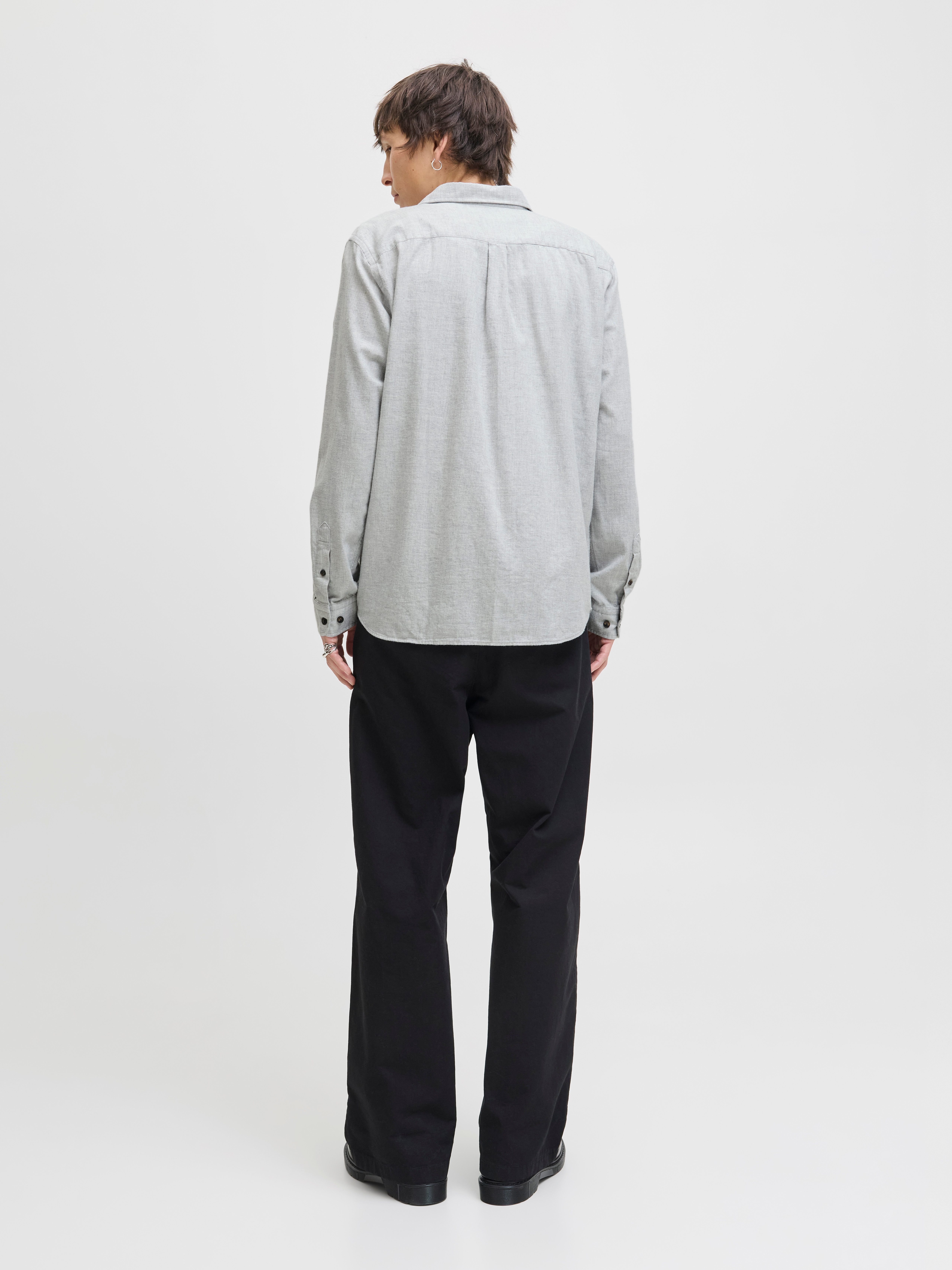 Jack & Jones Overhemd met lange mouwen JJECLASSIC MELANGE SHIRT L/S NOOS