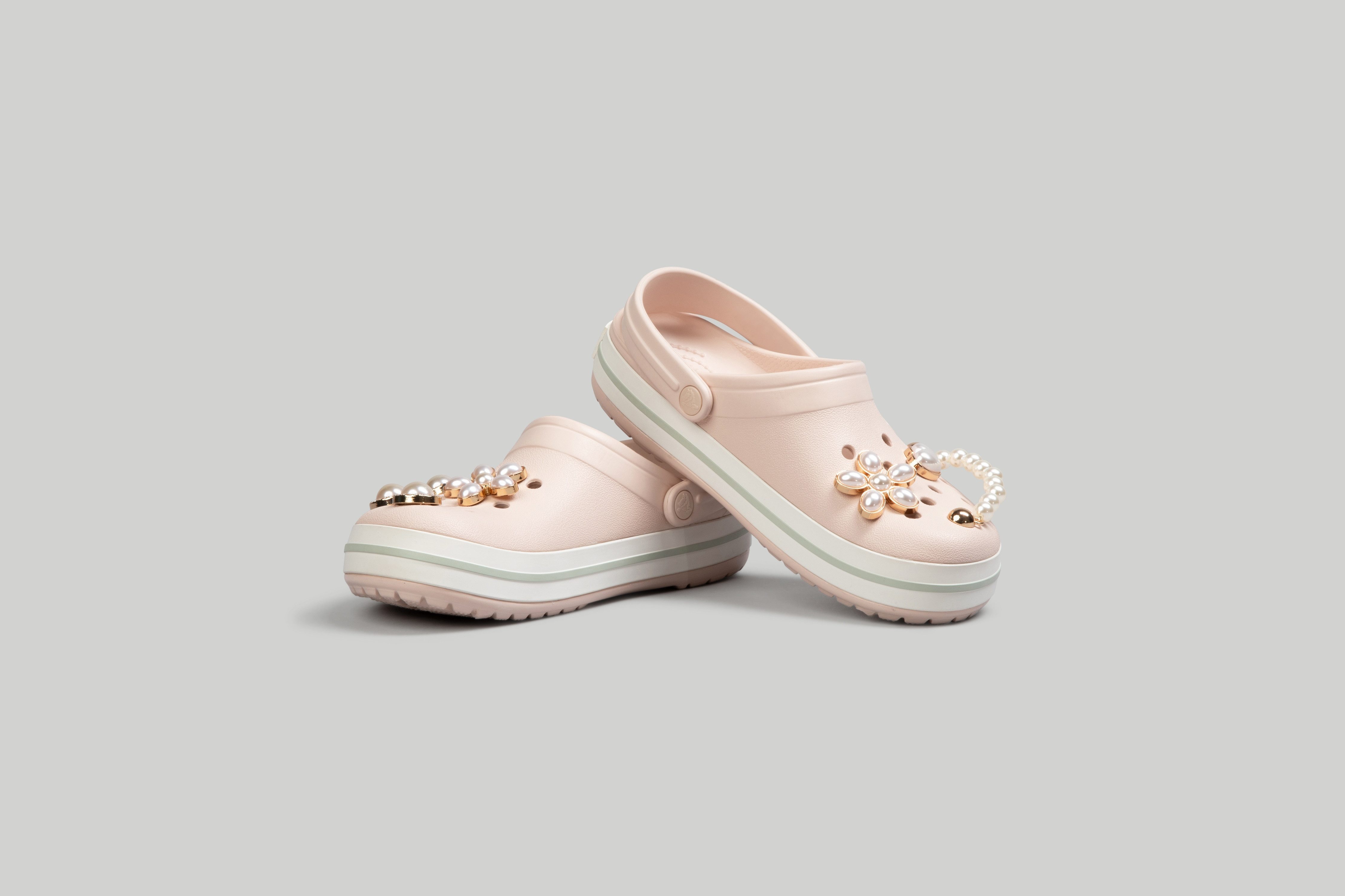 Crocs Clogs Crocband Clog zomerschoen, slippers, pantoffel met twee kleuren loopzool