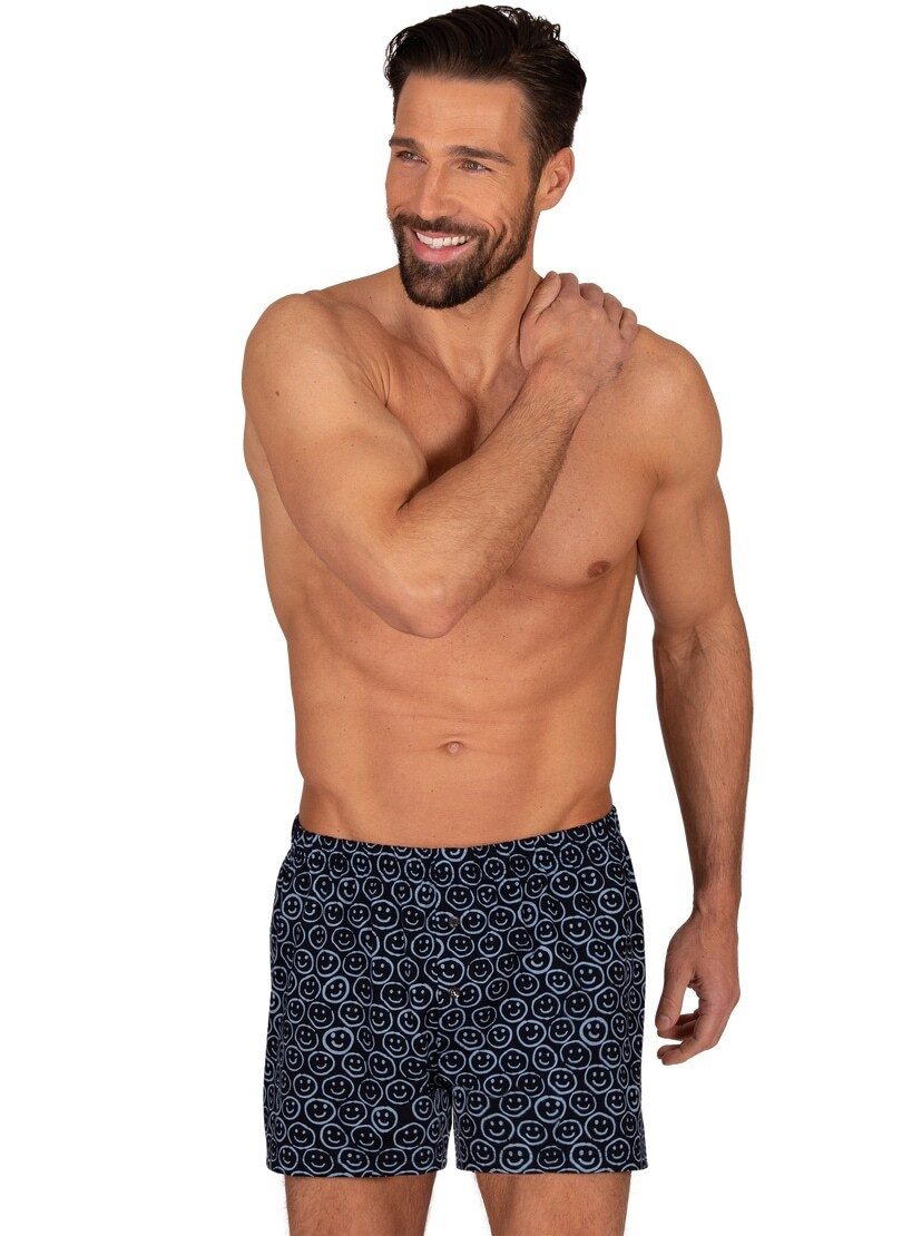 Trigema Boxershort TRIGEMA boxershorts met vriendelijke smiley patroon (1 stuk)