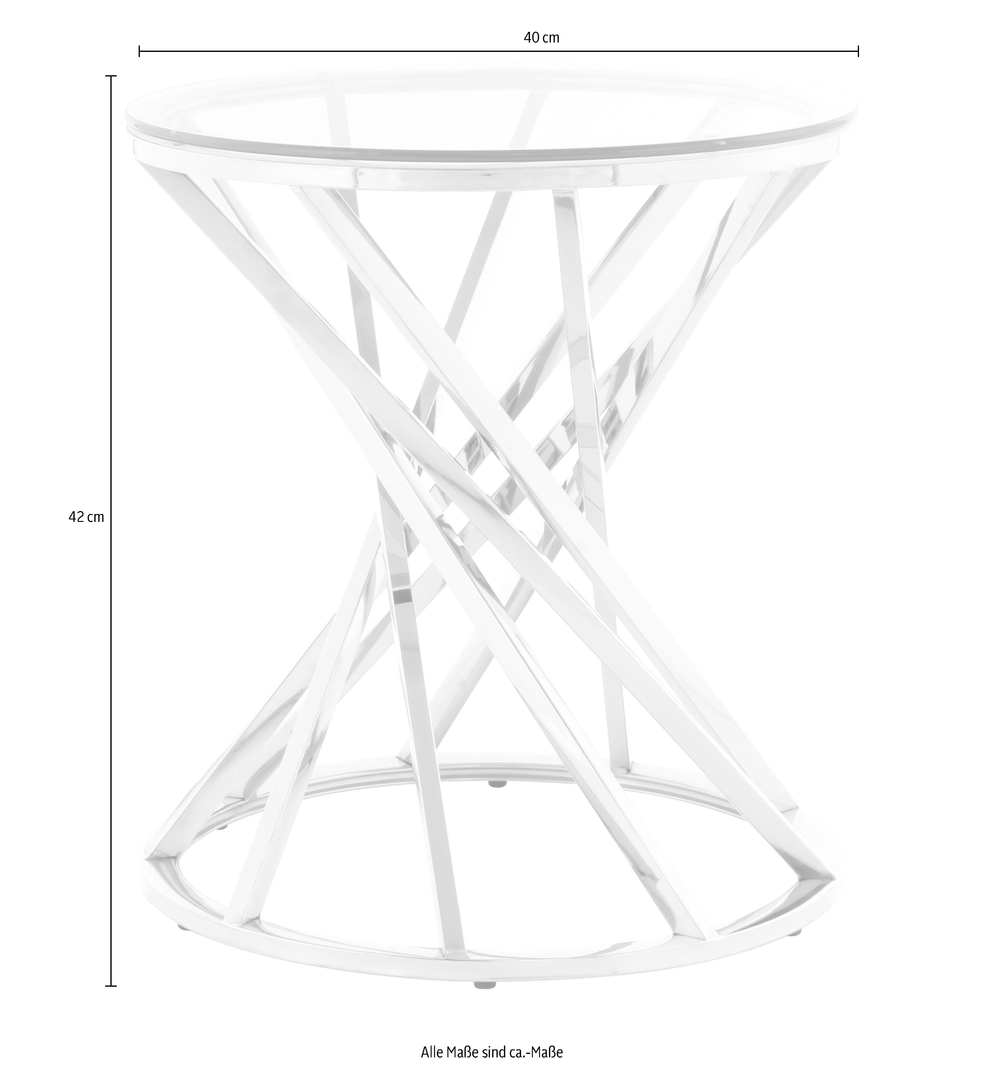 Kayoom Bijzettafel Wesley 225, bijzettafel in elegant design, edel frame van metaal (1 stuk)