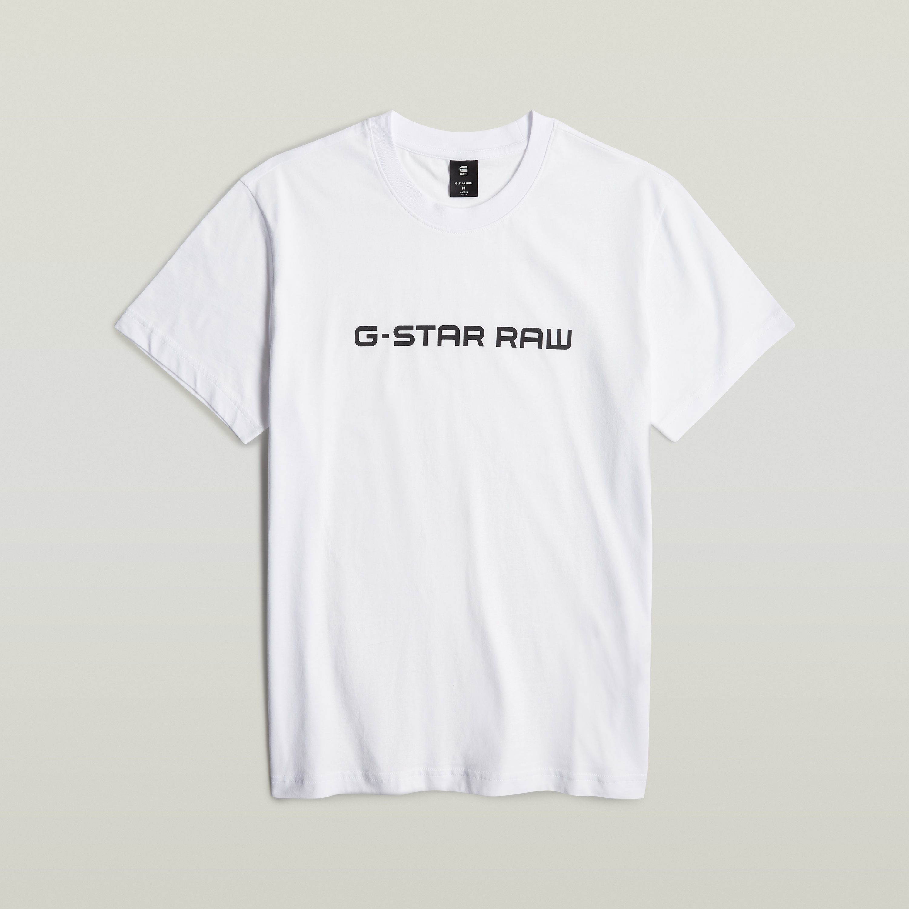 G-Star RAW Corporate Script Logo T-Shirt Wit Heren