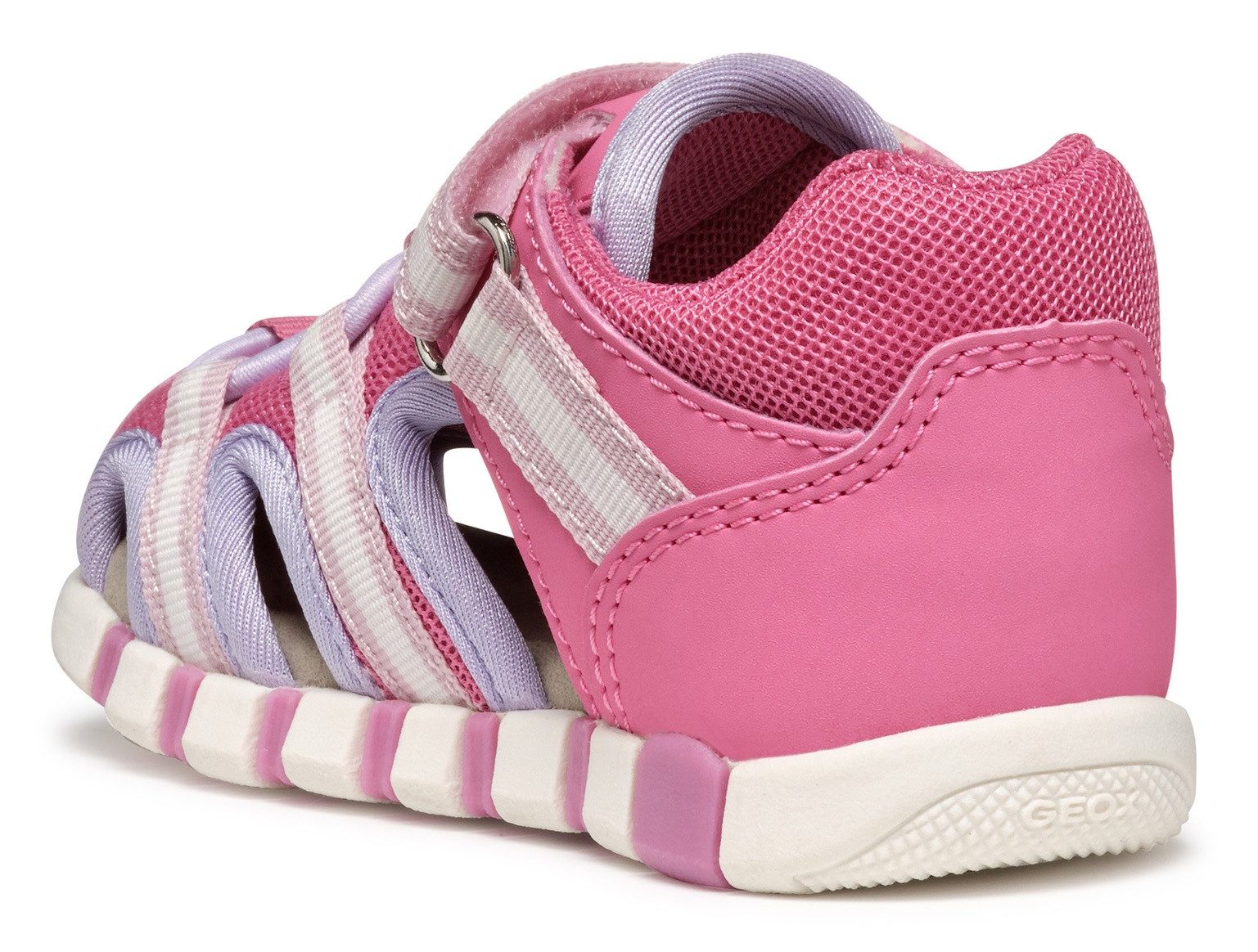 Geox Babyschoentjes B SANDAL IUPIDOO GIR , sandaal, klittenbandschoen, babyschoen in sportieve trekking-look