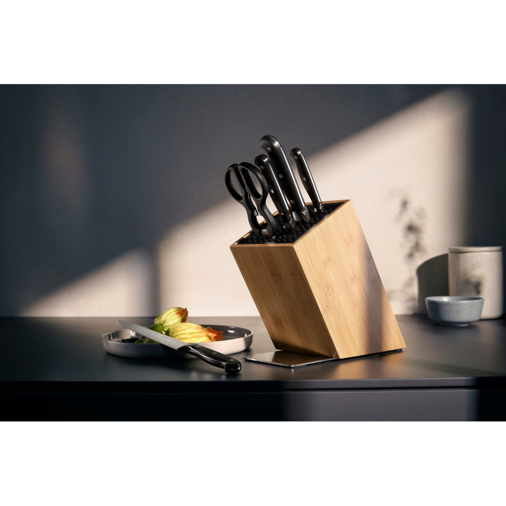 WMF Messenblok Spitzenklasse Plus Lemmeten van speciaal messenstaal, made in Germany (set, 6-delig)