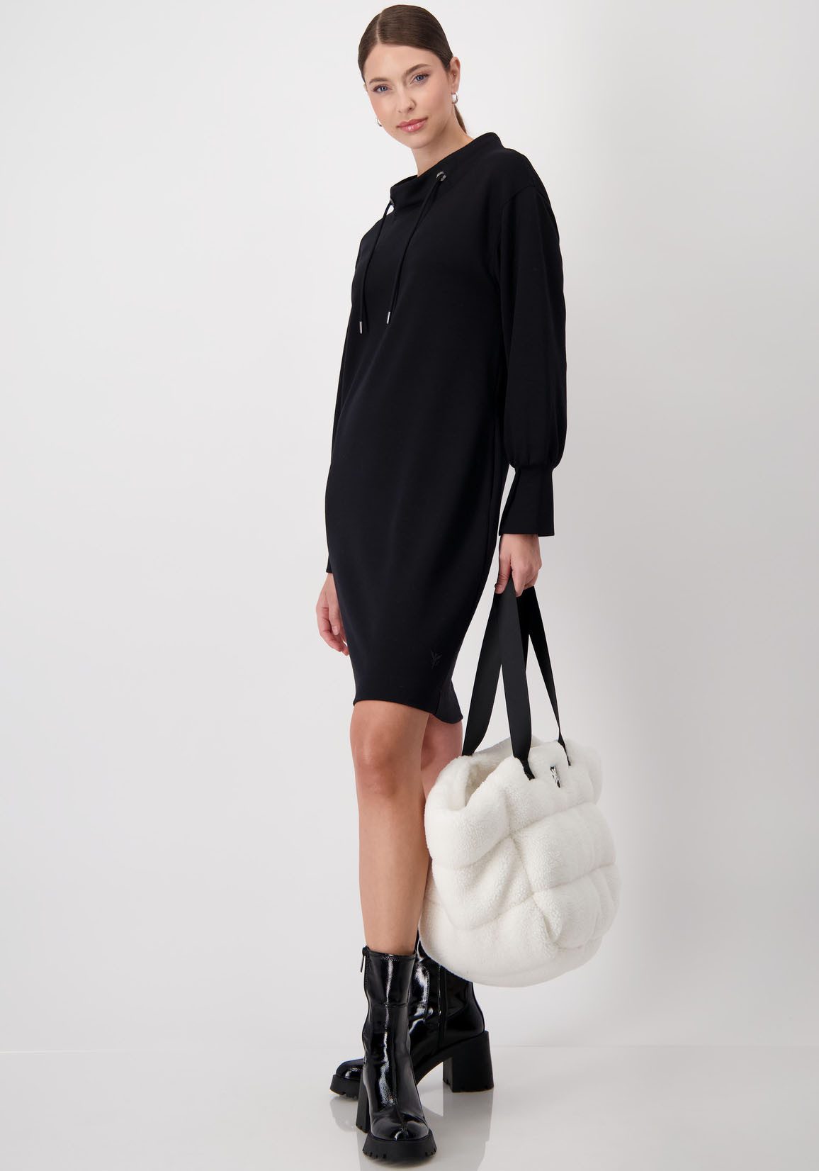 Monari Sweatjurk met opstaande kraag