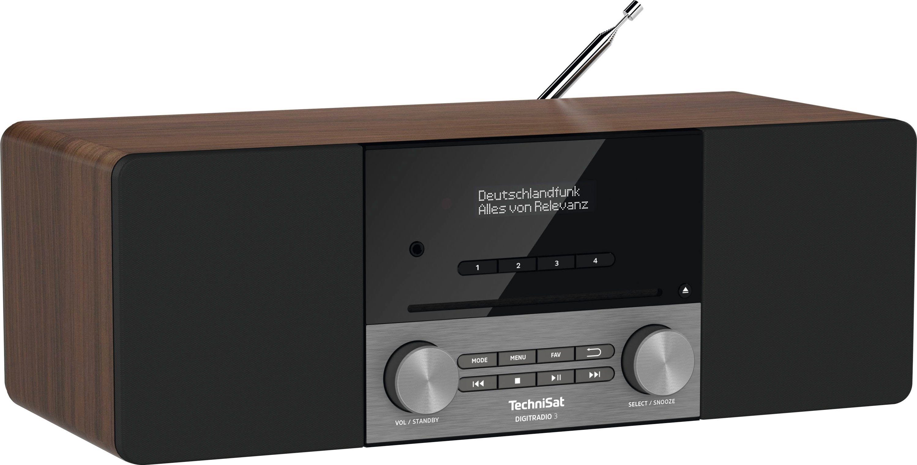 TechniSat Digitale radio (DAB+) DIGITRADIO 3 Cd-speler, made in Germany
