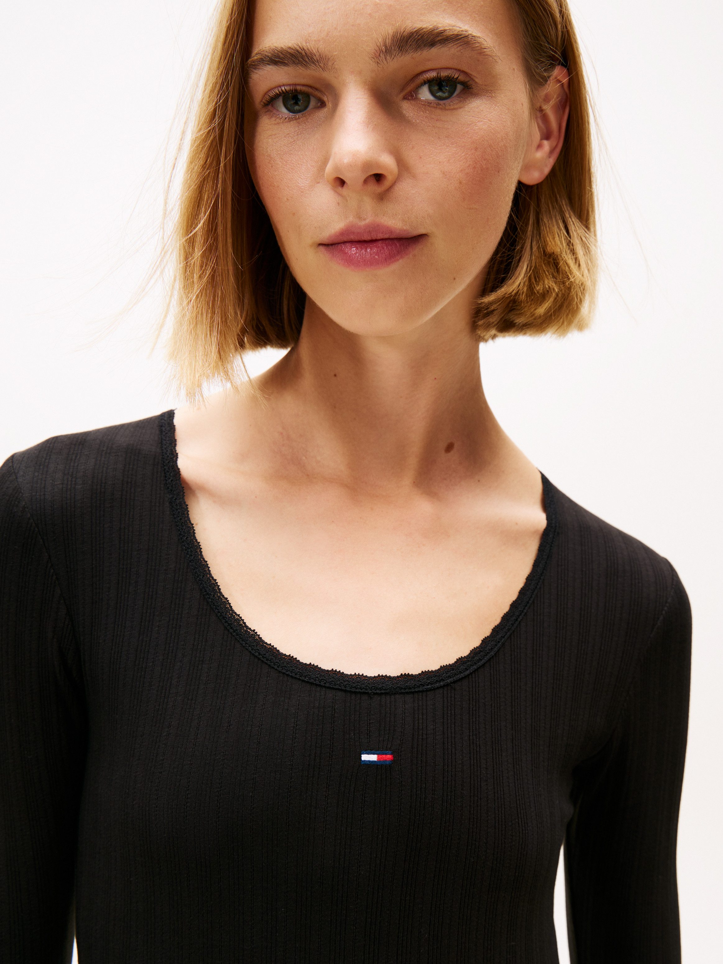 TOMMY JEANS Jerseyjurk TJW IRREGULAR RIB MINI DRESS