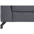 places of style fauteuil casagrande luxus incl. verstelbare hoofdsteun, met bijzonder hoogwaardige koudschuimvulling voor maximaal 140 kg per zitoppervlak, naar keuze met aqua-clean-bekleding grijs