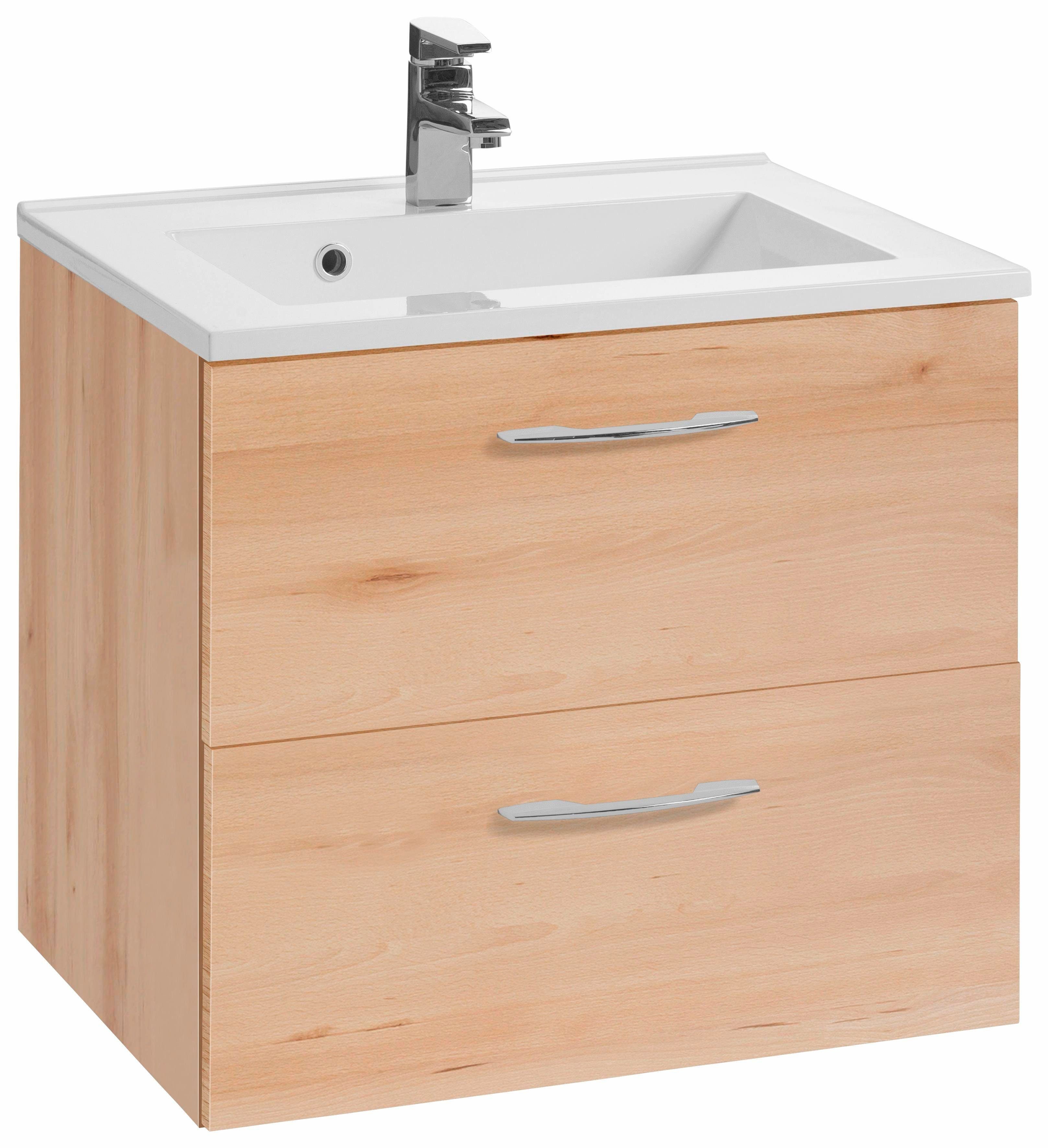 welltime Wastafelonderkast Portofino wastafelmeubels beige