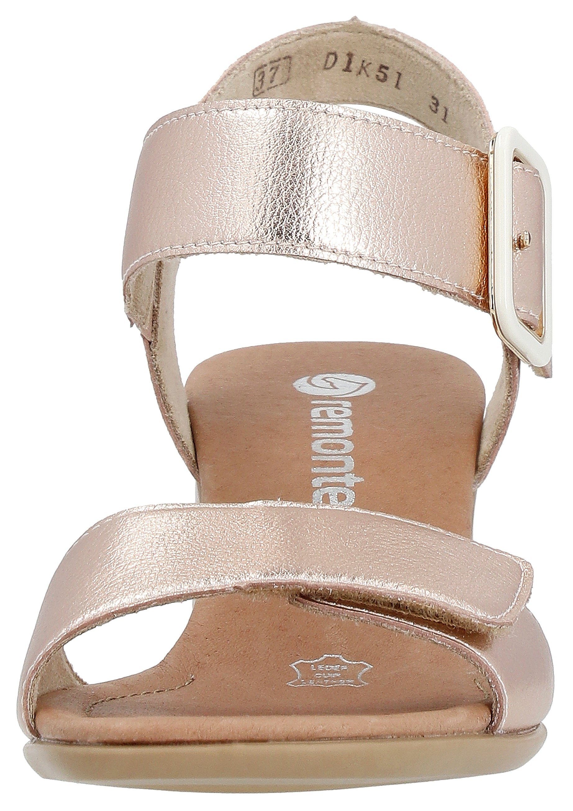 Remonte Sandaaltjes ELLE-Collection , blokhak, zomerschoen, sandaal, avondschoen met klittenband