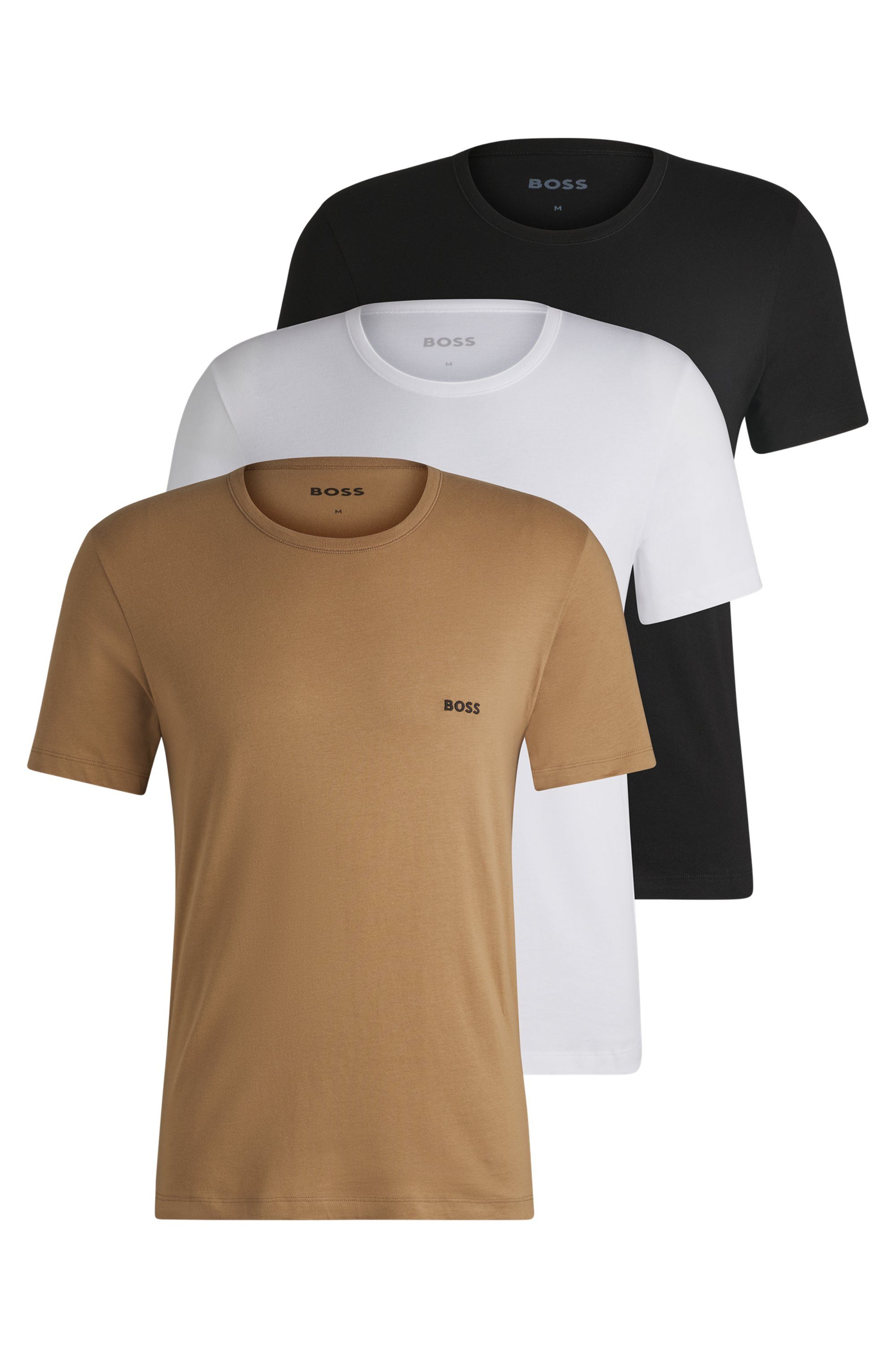 BOSS T-shirt Ronde hals BOSS ONE x David Beckham (3-delig, Set van 3)