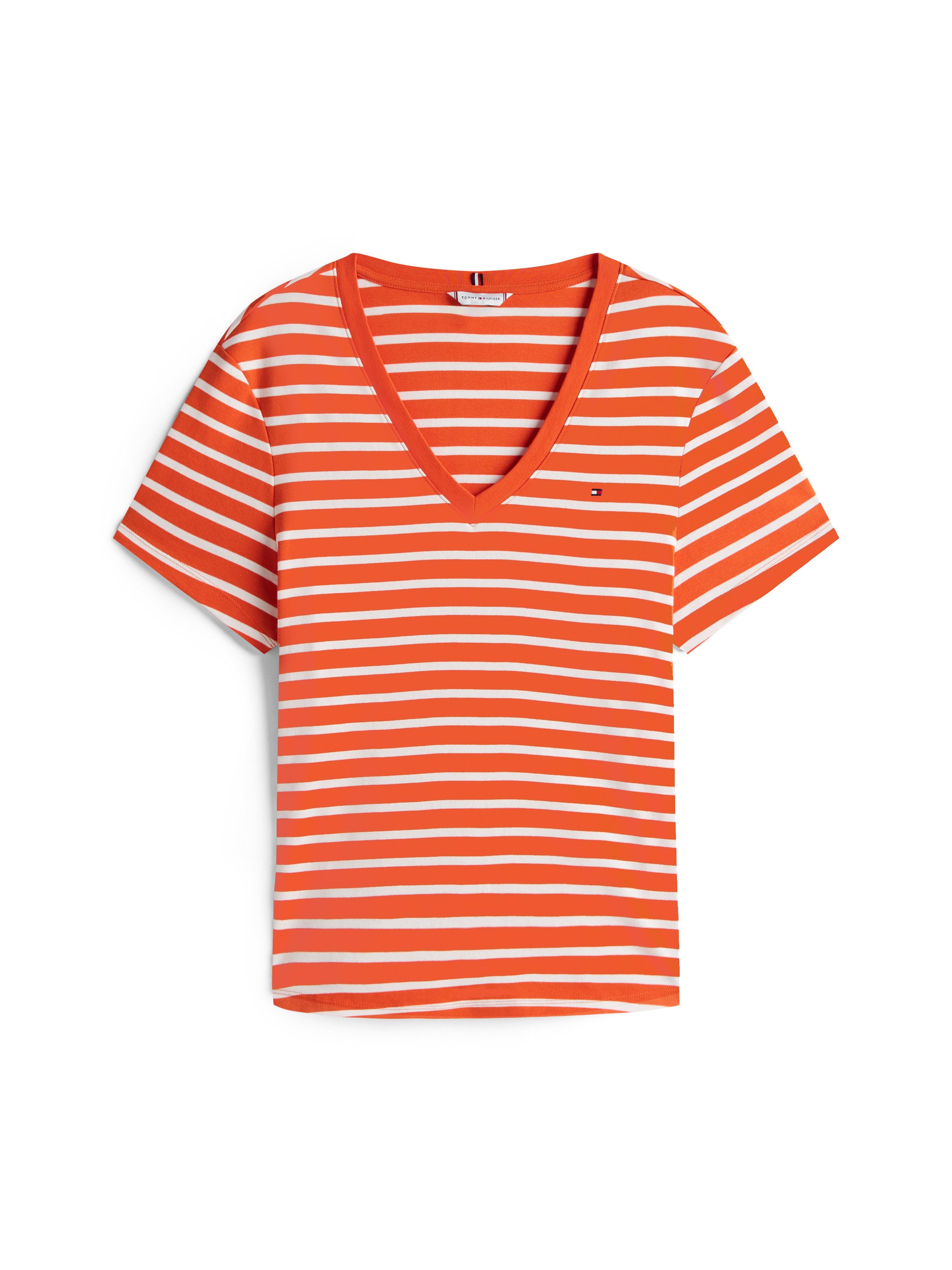 Tommy Hilfiger Curve Shirt met V-hals CRV SLIM CODY V-NK SS