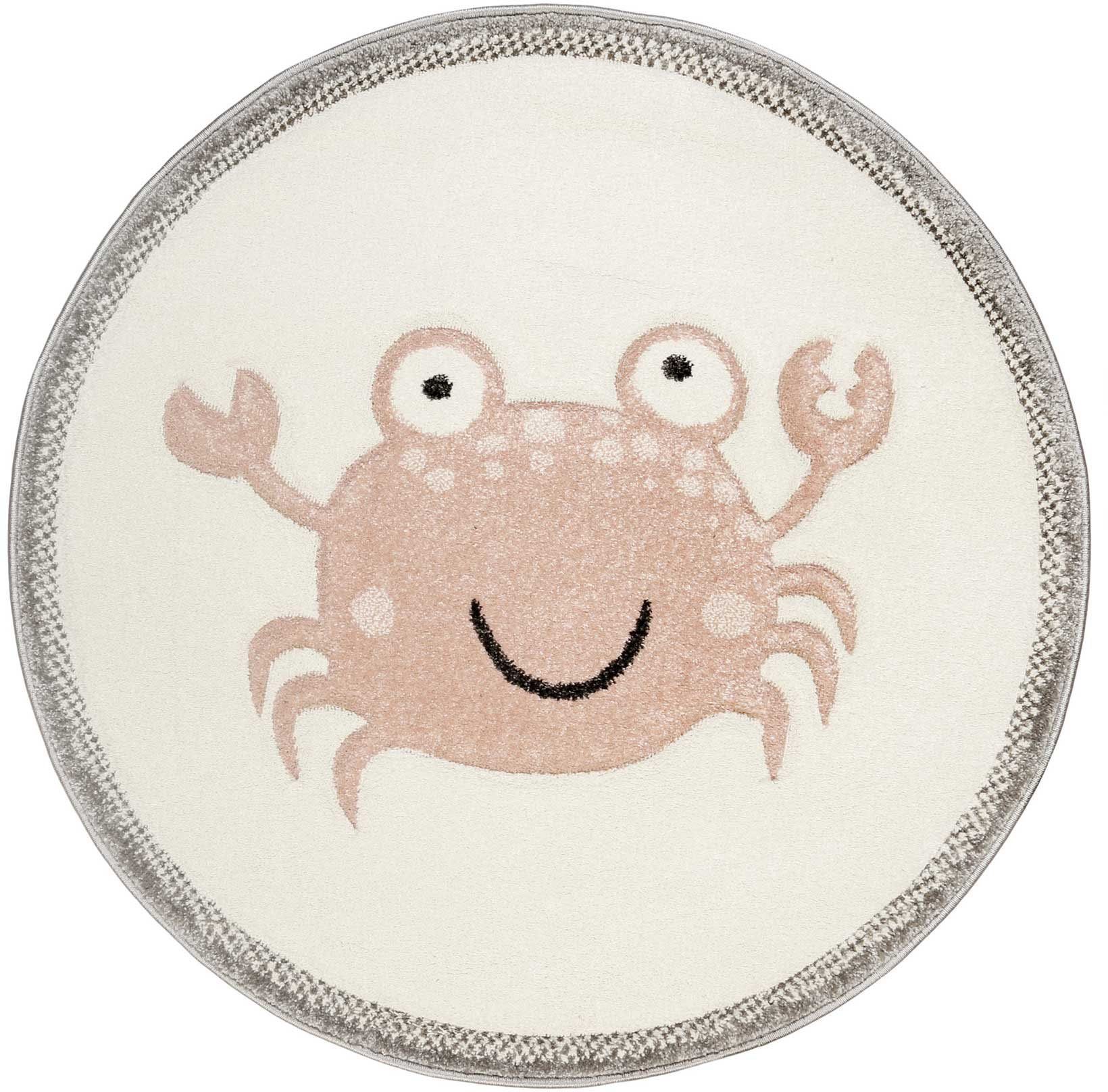 Esprit Vloerkleed Crab ESP-21074 Rond kleed met garnalen motief