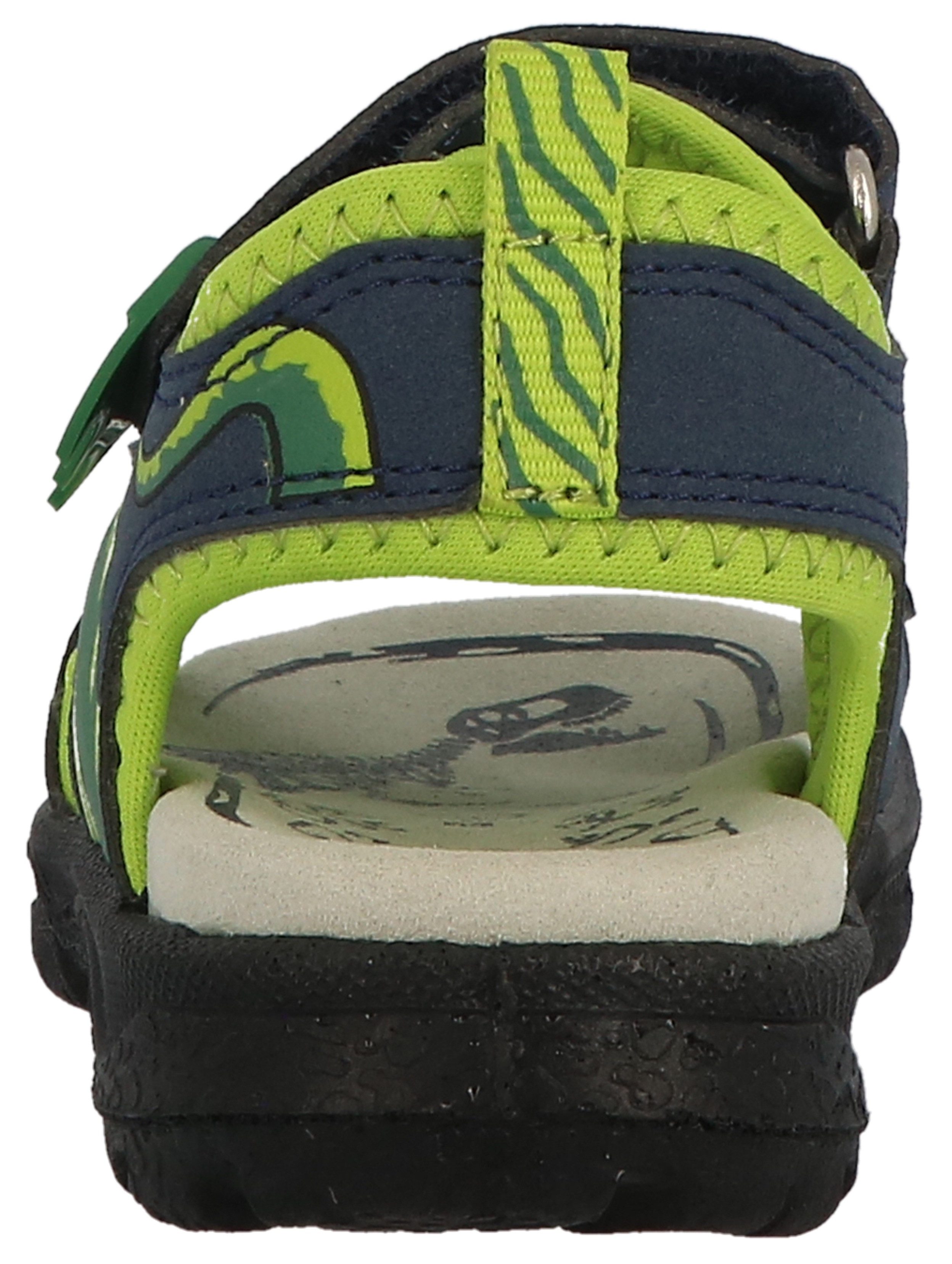 Lurchi Sandalen Krypto, knipper schoen , trekking sandaal met krokodil-motief, maatsjabloon om te downloaden