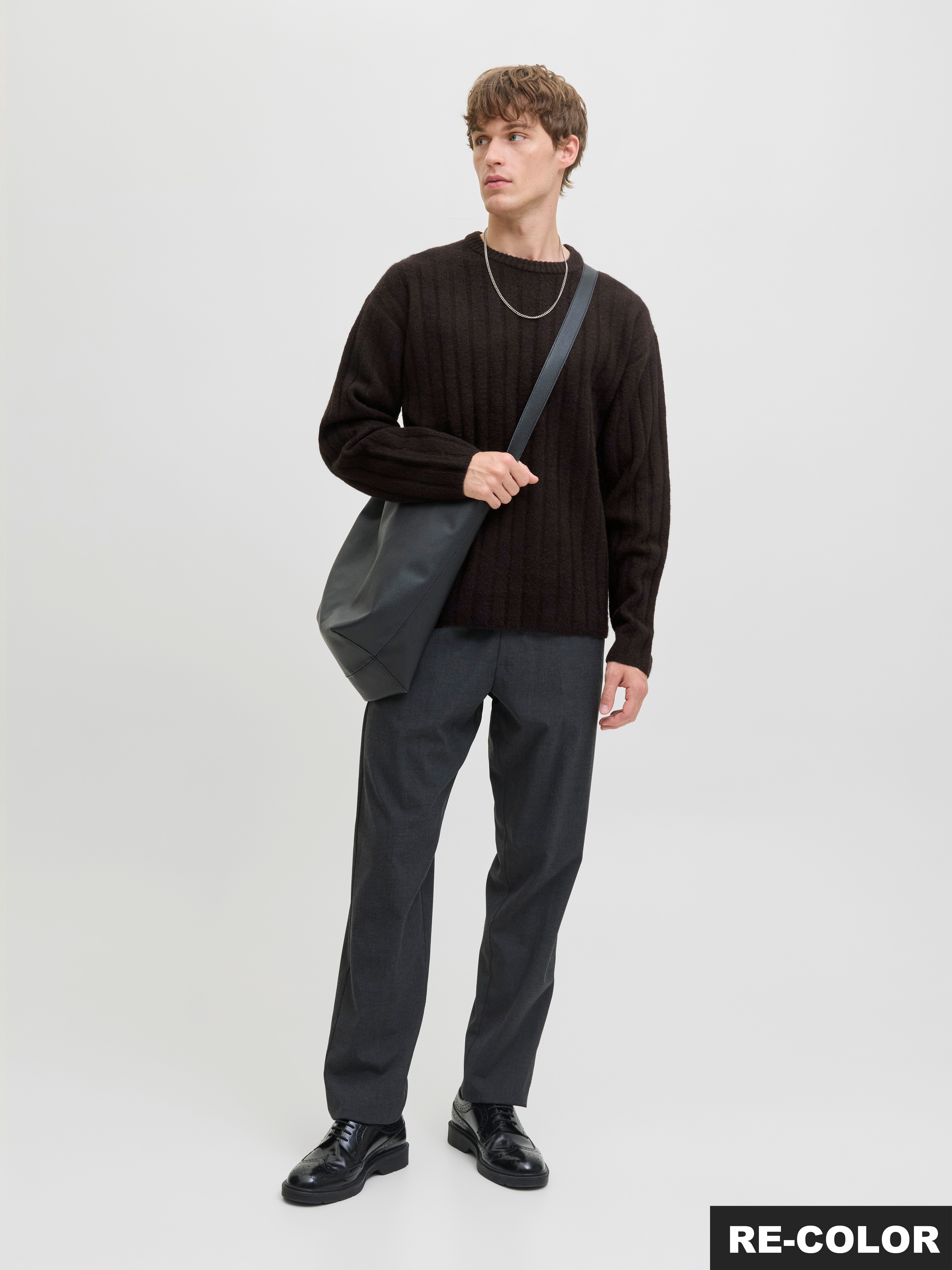 Jack & Jones Gebreide trui JJEBRADLEY CARTER KNIT CREW NECK LN