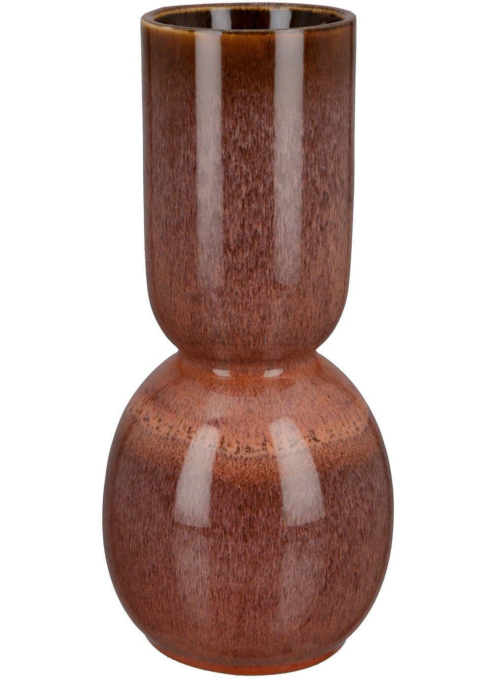 GILDE Tafelvaas Vaas Rasto, van keramiek, hoogte ca. 30 cm (1 stuk) vazen & bloempotten roze