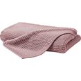 primera deken breisel in eenvoudige effen kleuren roze