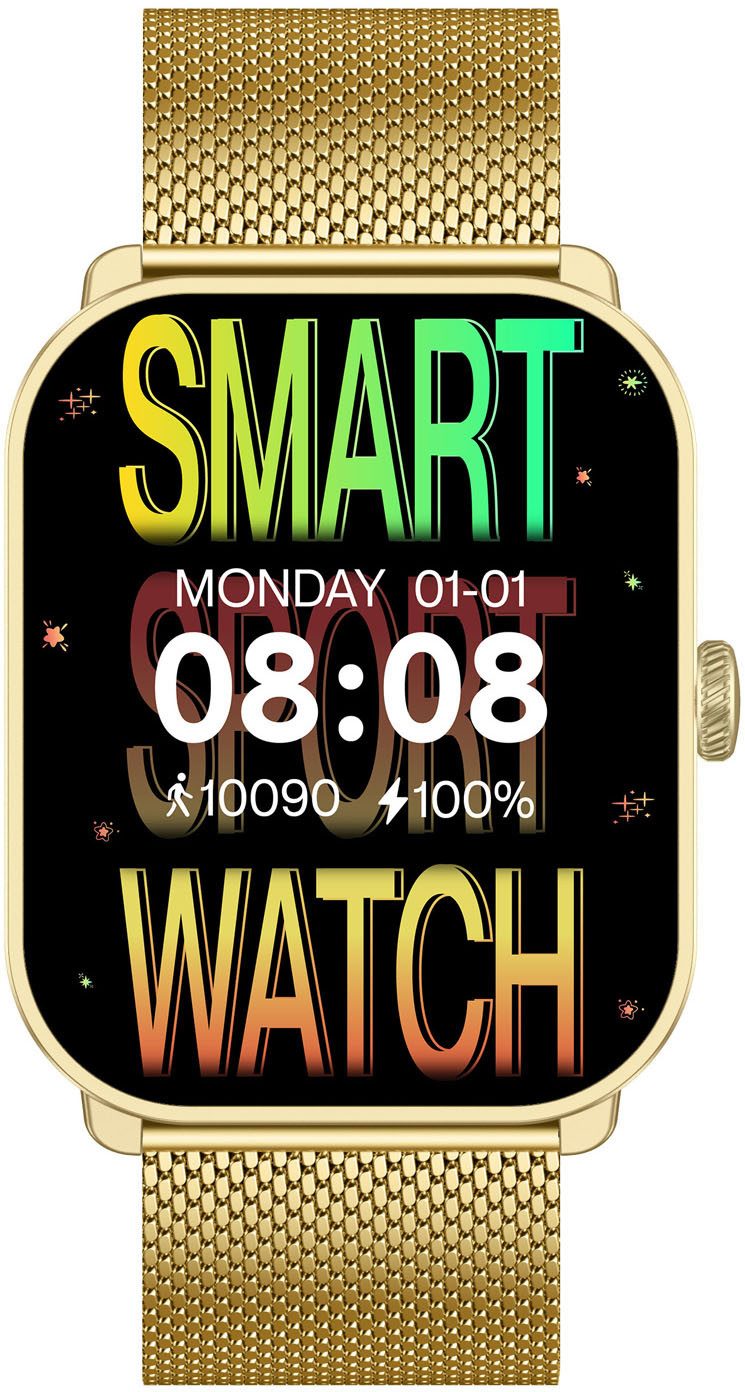 SMARTY 2.0 Smartwatch (set, 2-delig, Met wisselband)