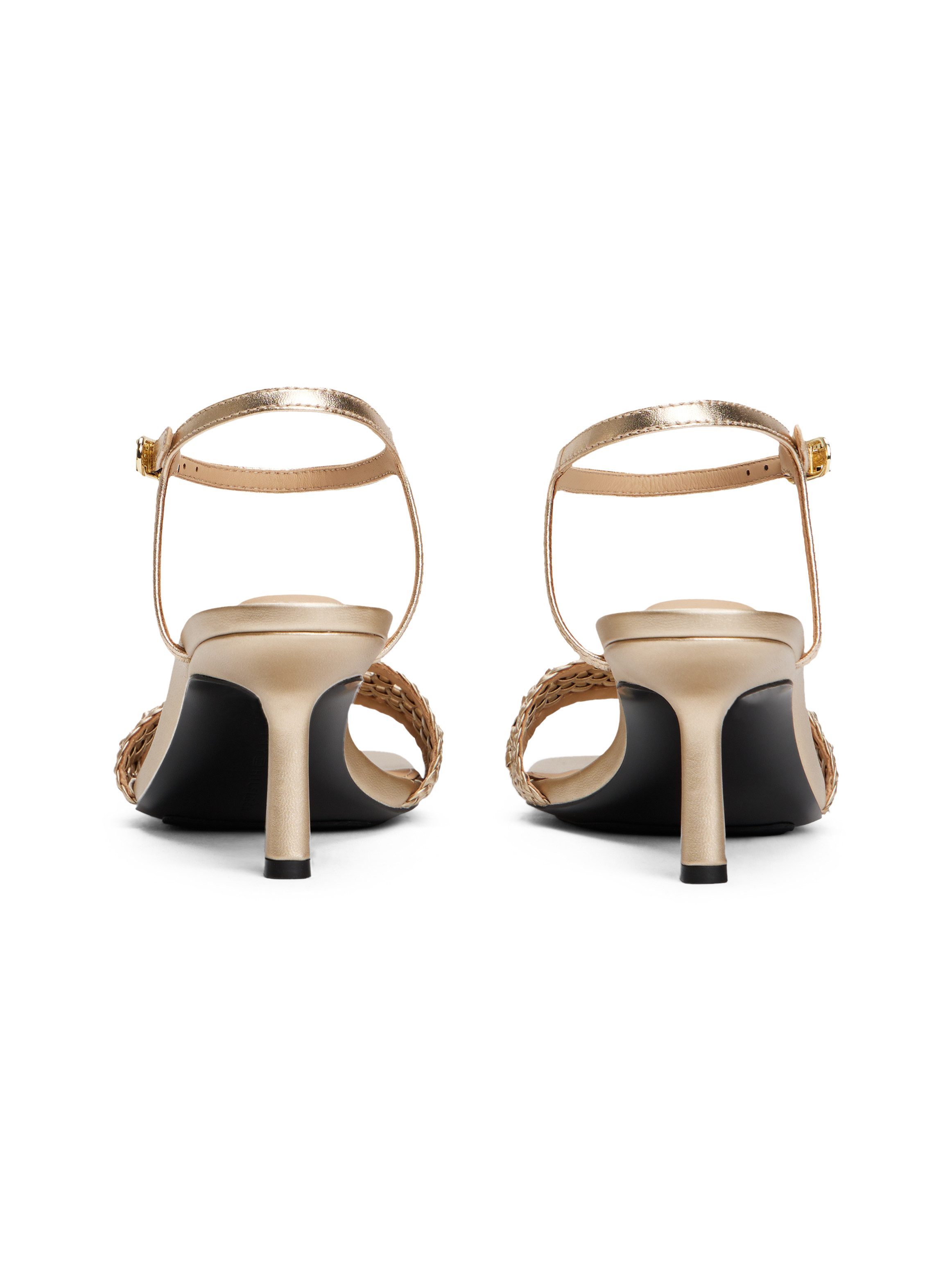 Tommy Hilfiger Sandaaltjes METALLIC LTHR KITTEN SANDAL