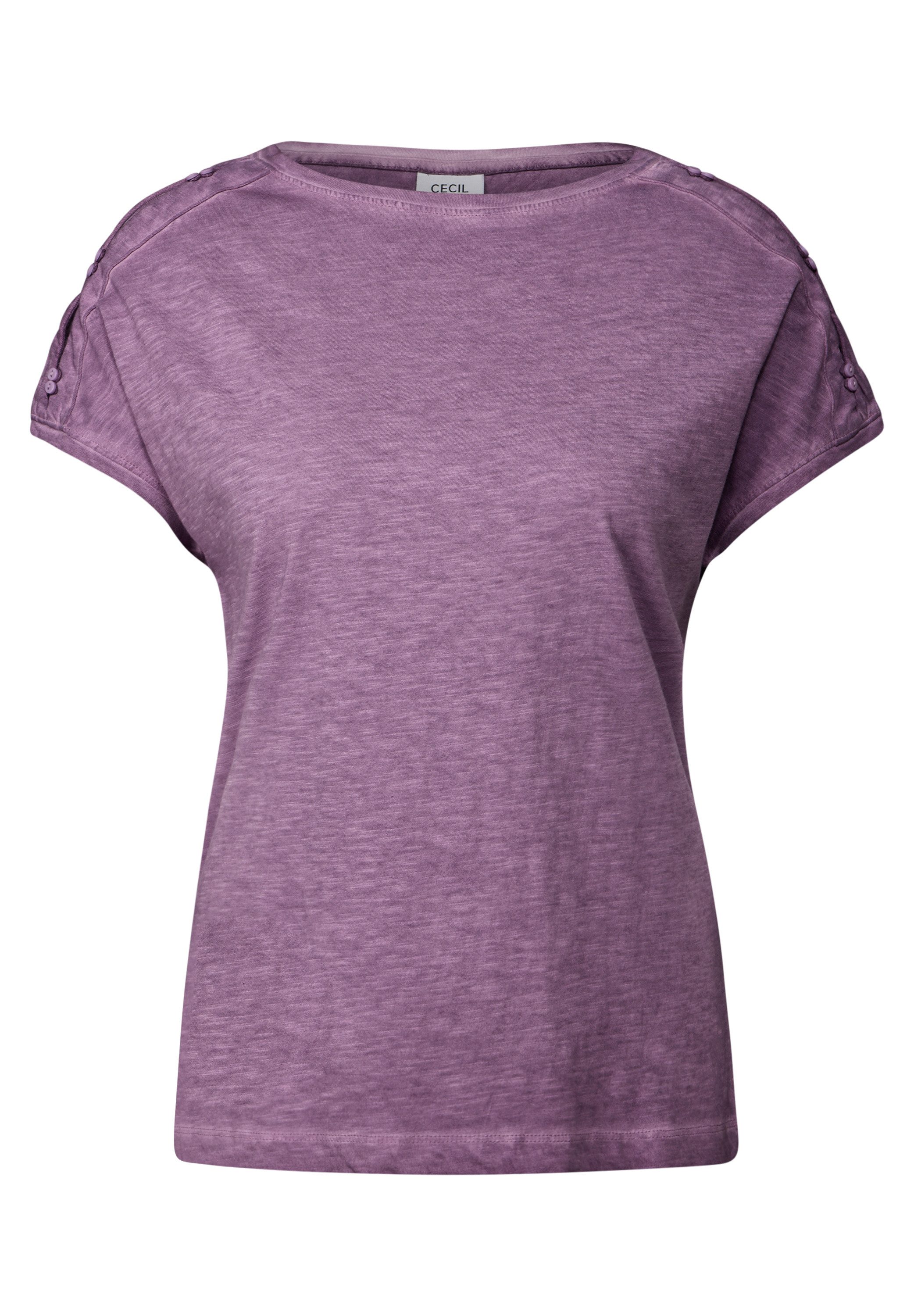 Cecil T-shirt met knoopdetail