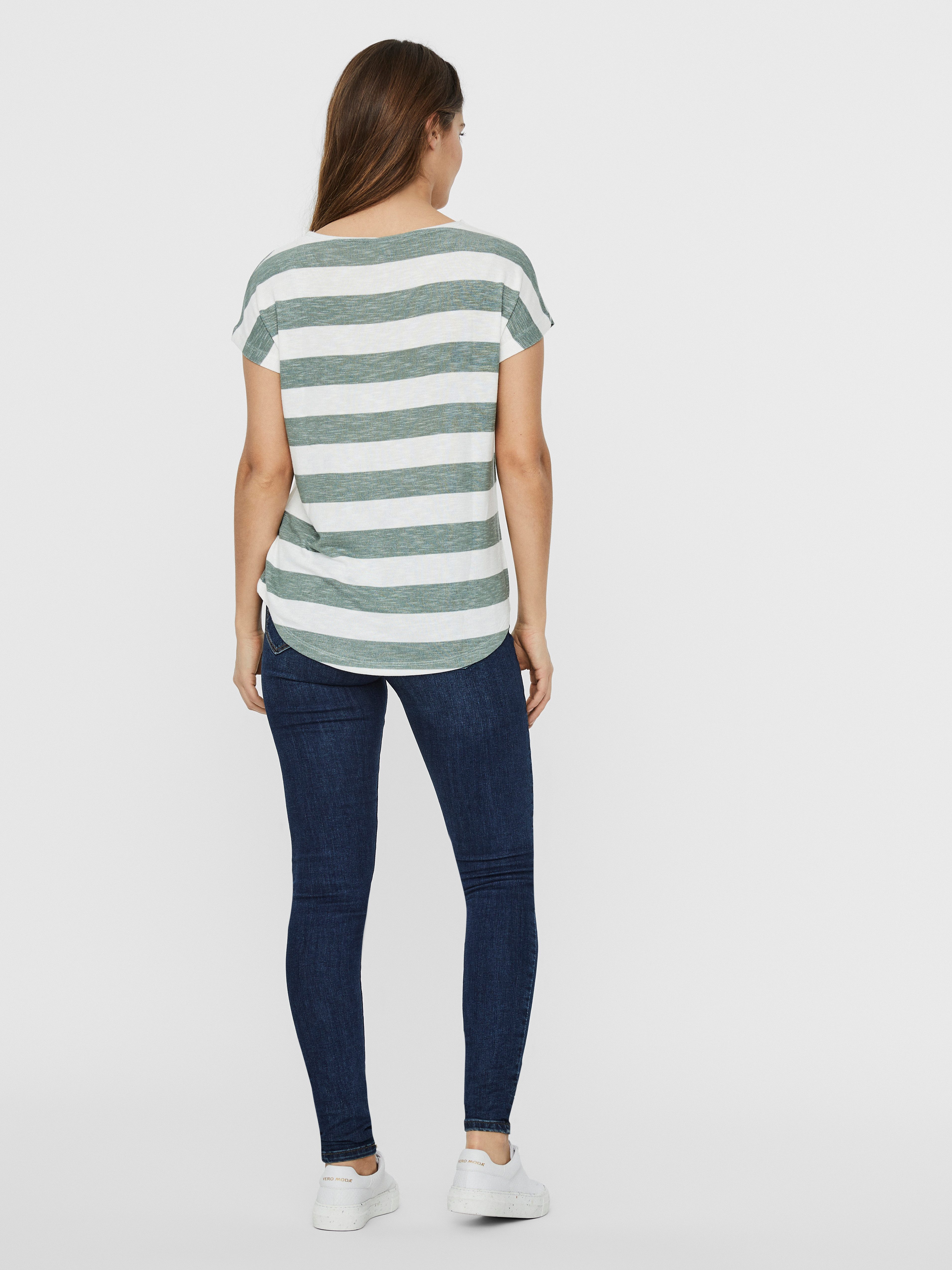 Vero Moda Shirt met korte mouwen VMWIDE STRIPE SL TOP GA JRS NOOS