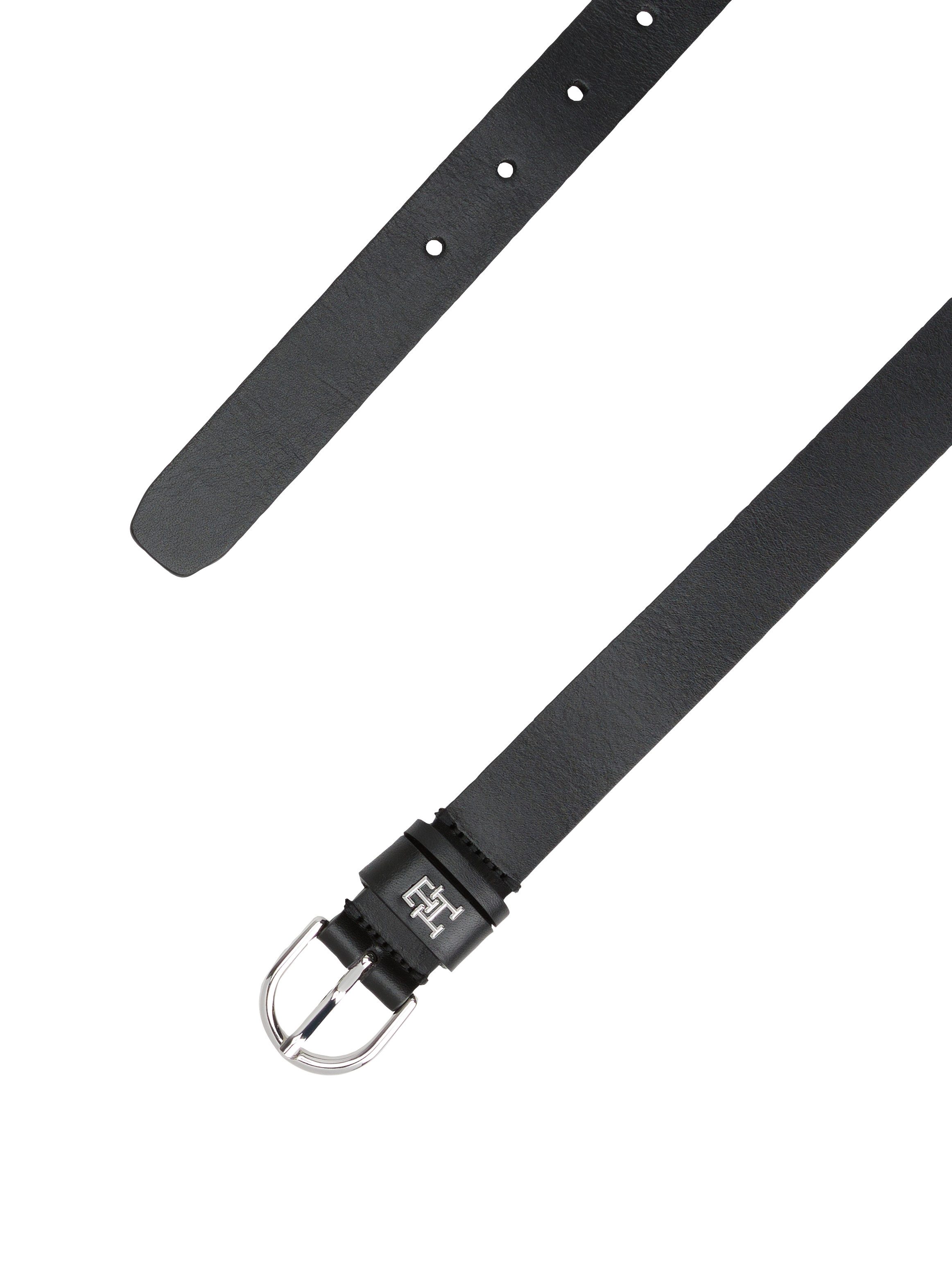 Tommy Hilfiger Leren riem ESSENTIAL EFFORTLESS 2.5 SV Eenvoudige doornsluiting, metalen embleem
