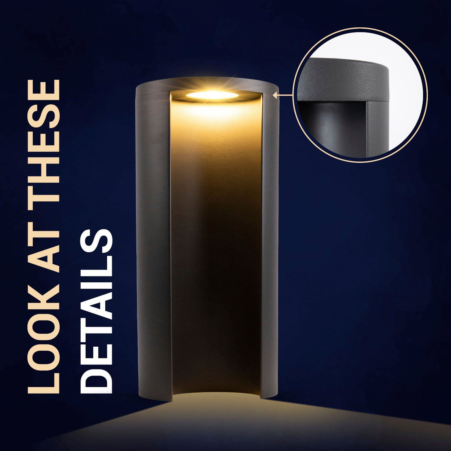Paco Home Paalverlichting Cecilia Pollerlicht LED verlichting modern aluminium 3000K vloerlamp