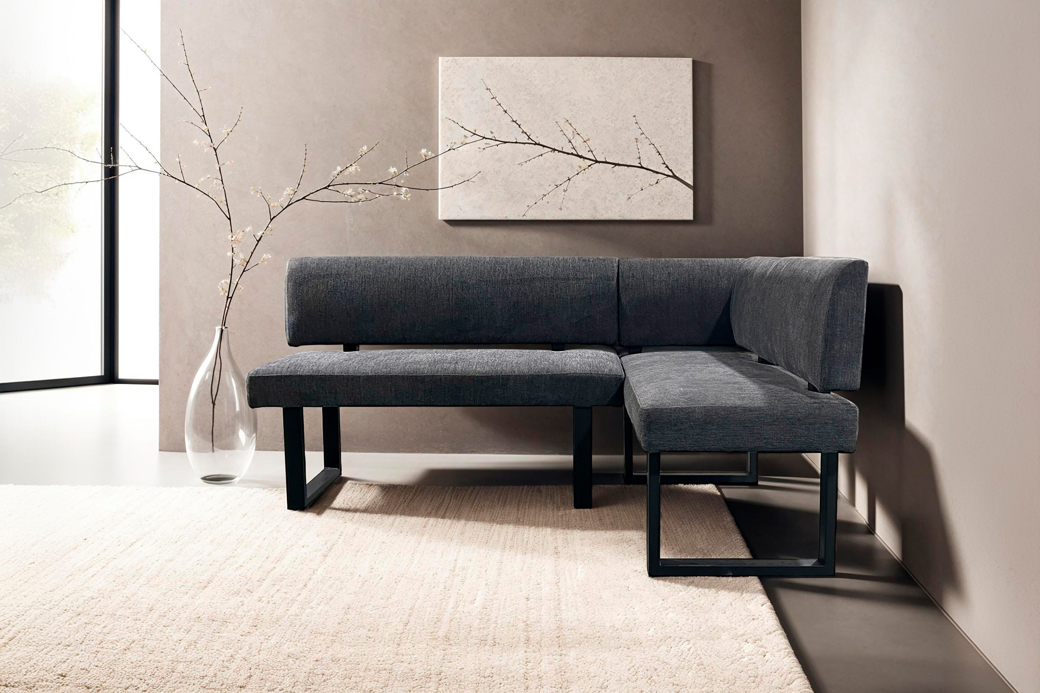 byLIVING Hoekbank Vancouver met pocketvering, lange poot keuze rechts of links