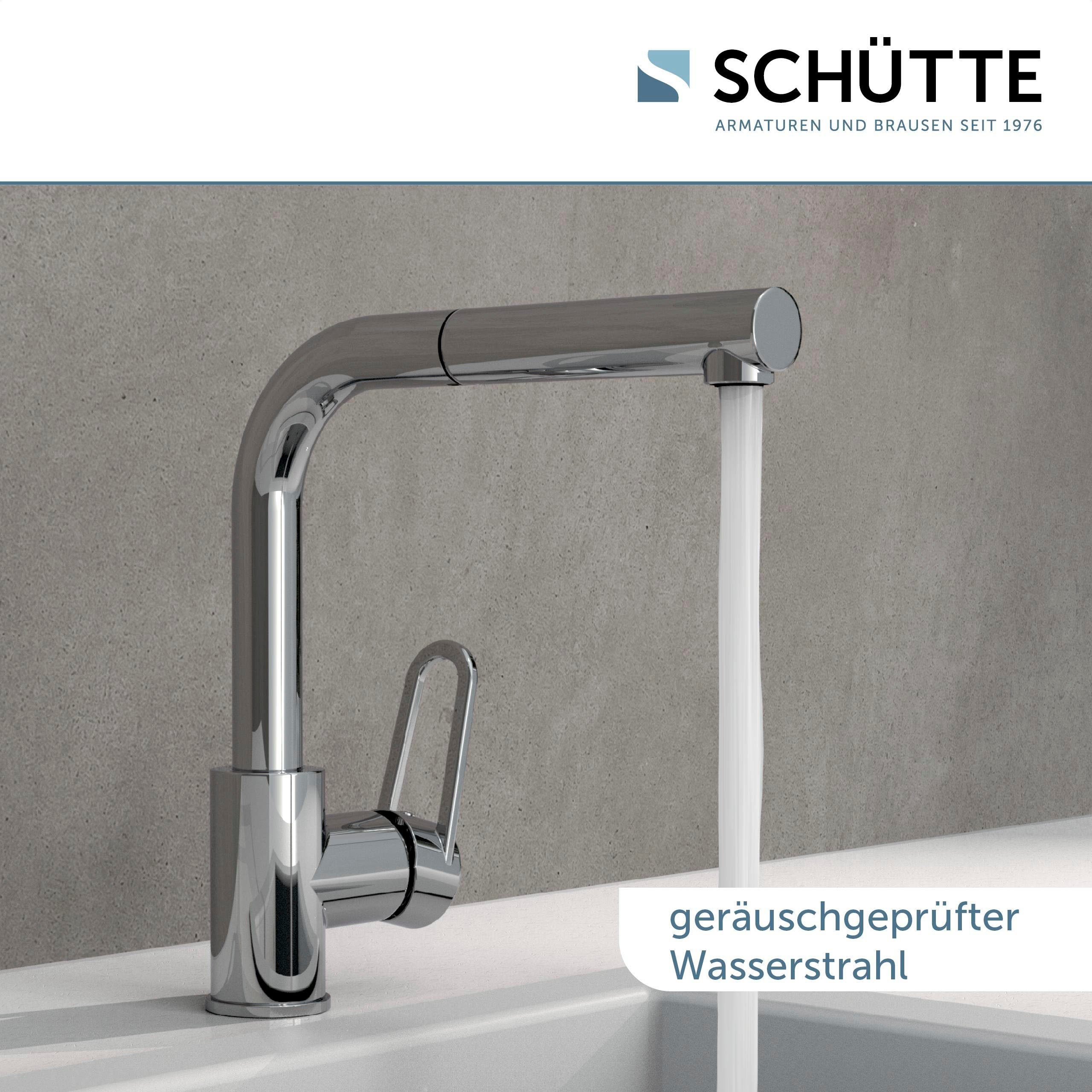 Schütte Gootsteen kraan Design met sproeikop, uittrekbaar, draaibaar, hoge druk