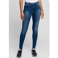 tommy jeans skinny fit jeans nora mr skny met tommy jeans-logobadge  borduursels blauw