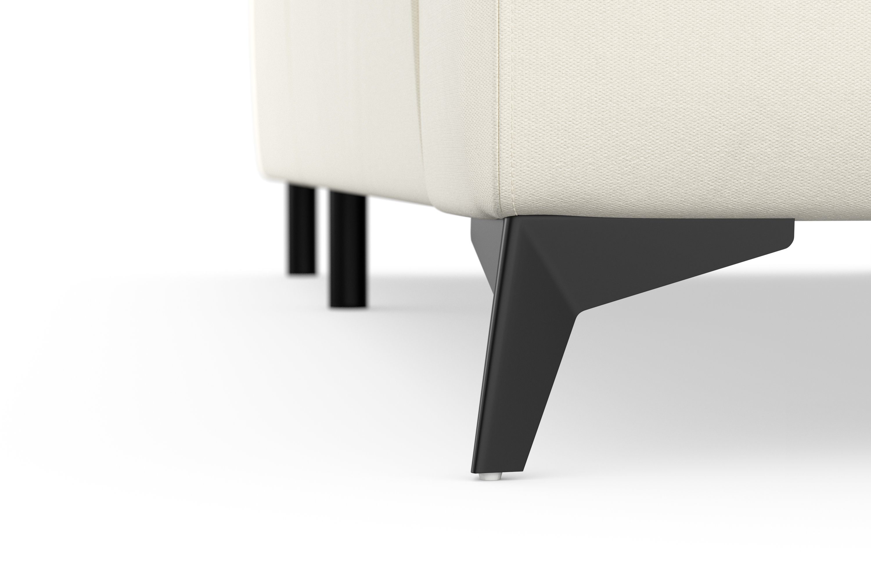 sit&more Hoekbank Sinatra L-vorm optioneel met verstelbare hoofdsteun en armleuning, metalen poten