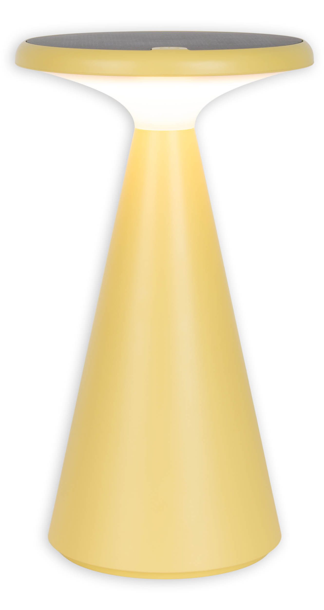 näve Led-tafellamp Palu Zonne-/accu-aangedreven, aanraking, dimbaar, geheugen, USB-C oplaadkabel, warmwit (1 stuk)