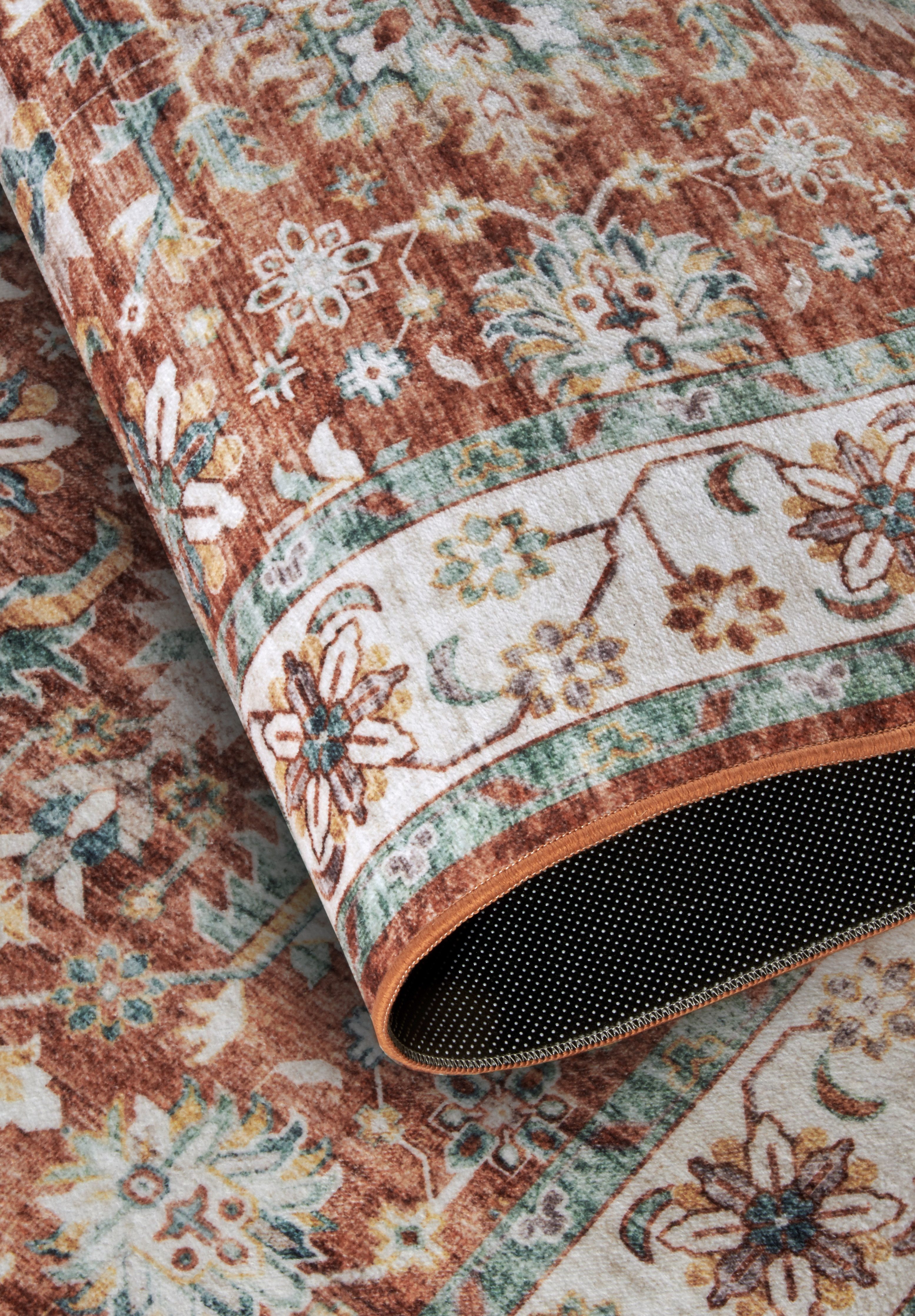 ELLE DECORATION Vloerkleed Saveh Kortpolig, antislip, vintage, klassiek, woonkamer, gang