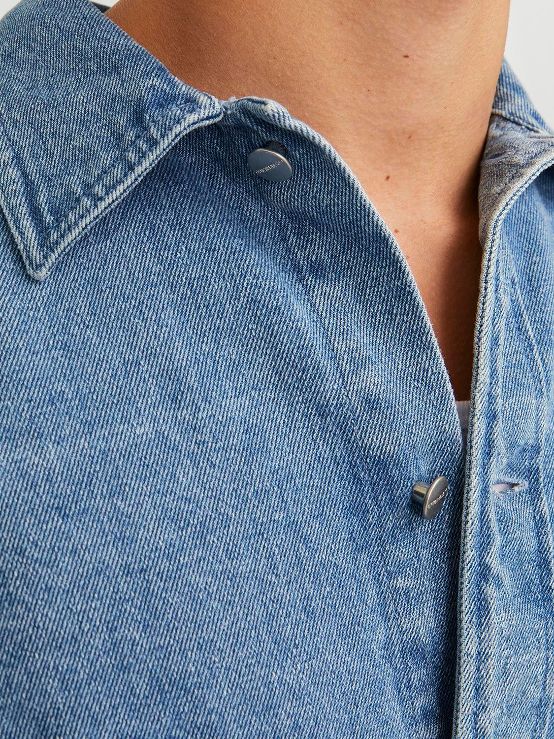 Jack & Jones Overhemd met lange mouwen JORSANTORINI DENIM OVERSHIRT LS SN