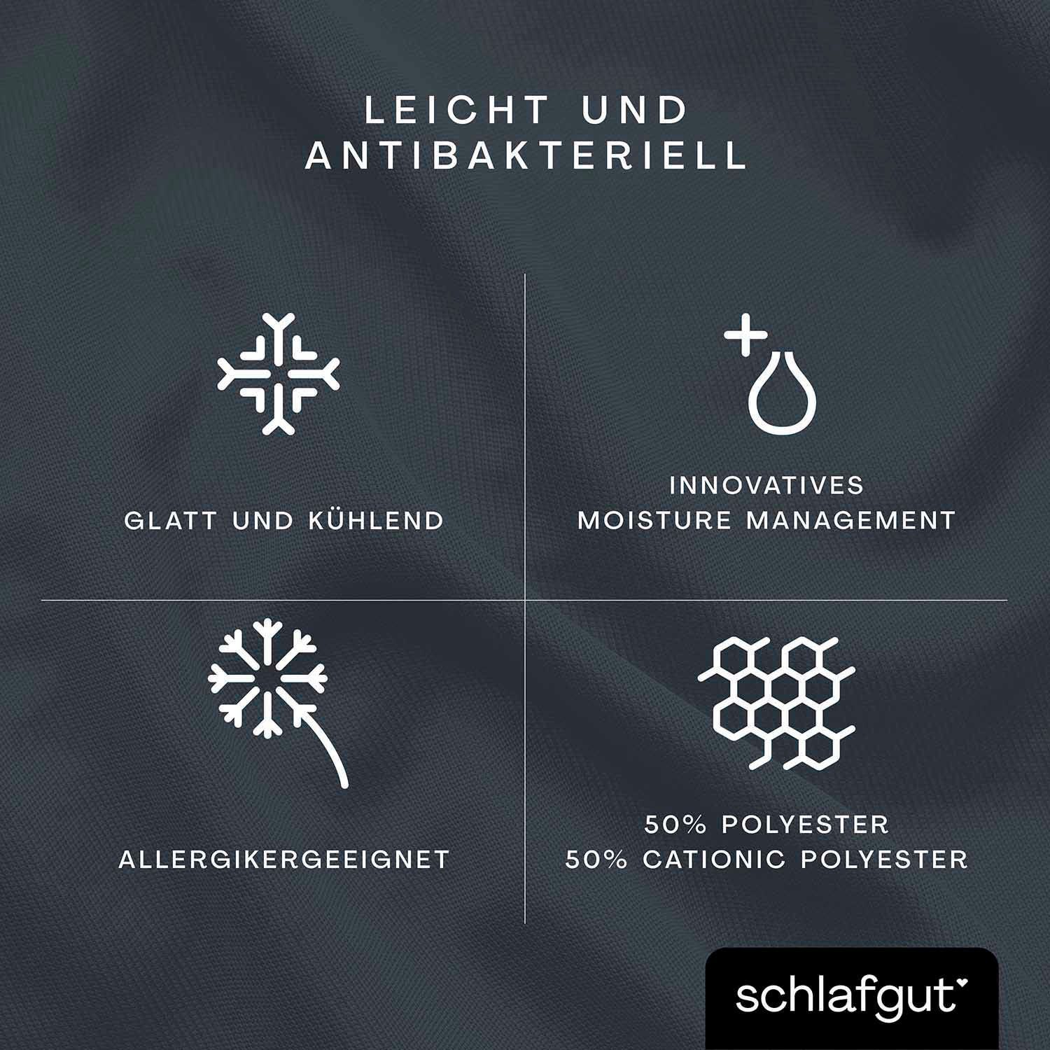 Schlafgut Hoeslaken Cool Contact 100% gekamd microvezel (1 stuk)