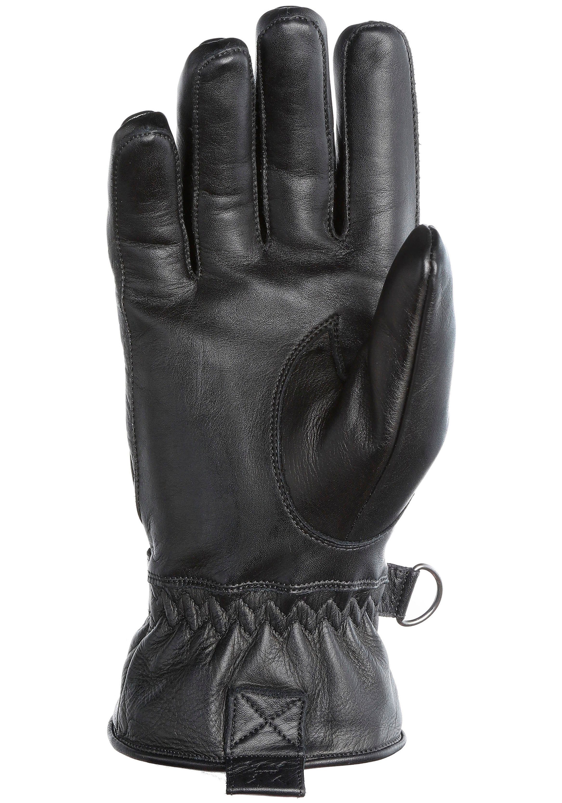 PEARLWOOD Leren handschoenen HOOKER Verstelbare leren riem met originele PEARLWOOD drukknoop