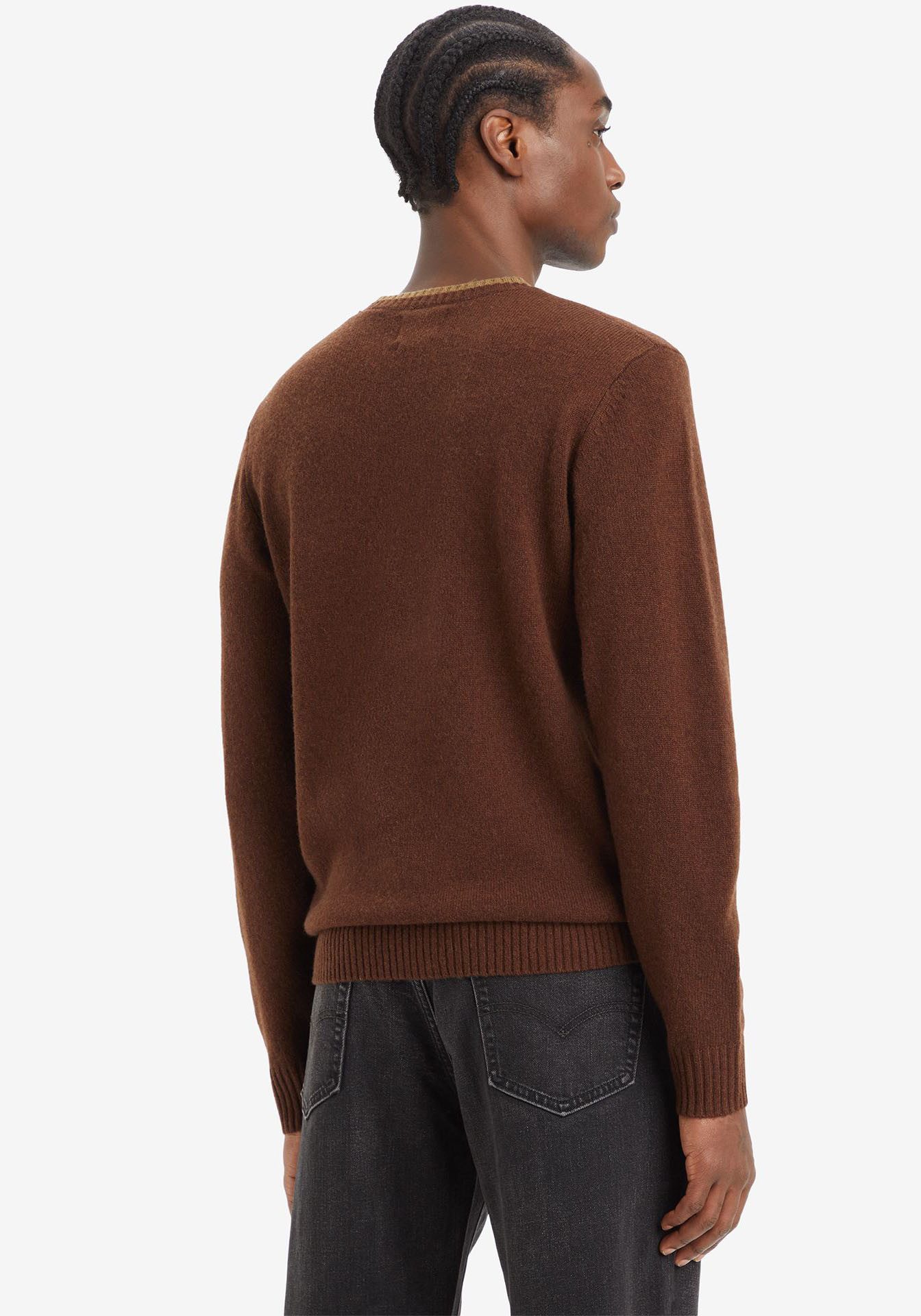 Levi's Wollen trui ORIGINAL HM SWEATER in klassieke ronde halsvorm