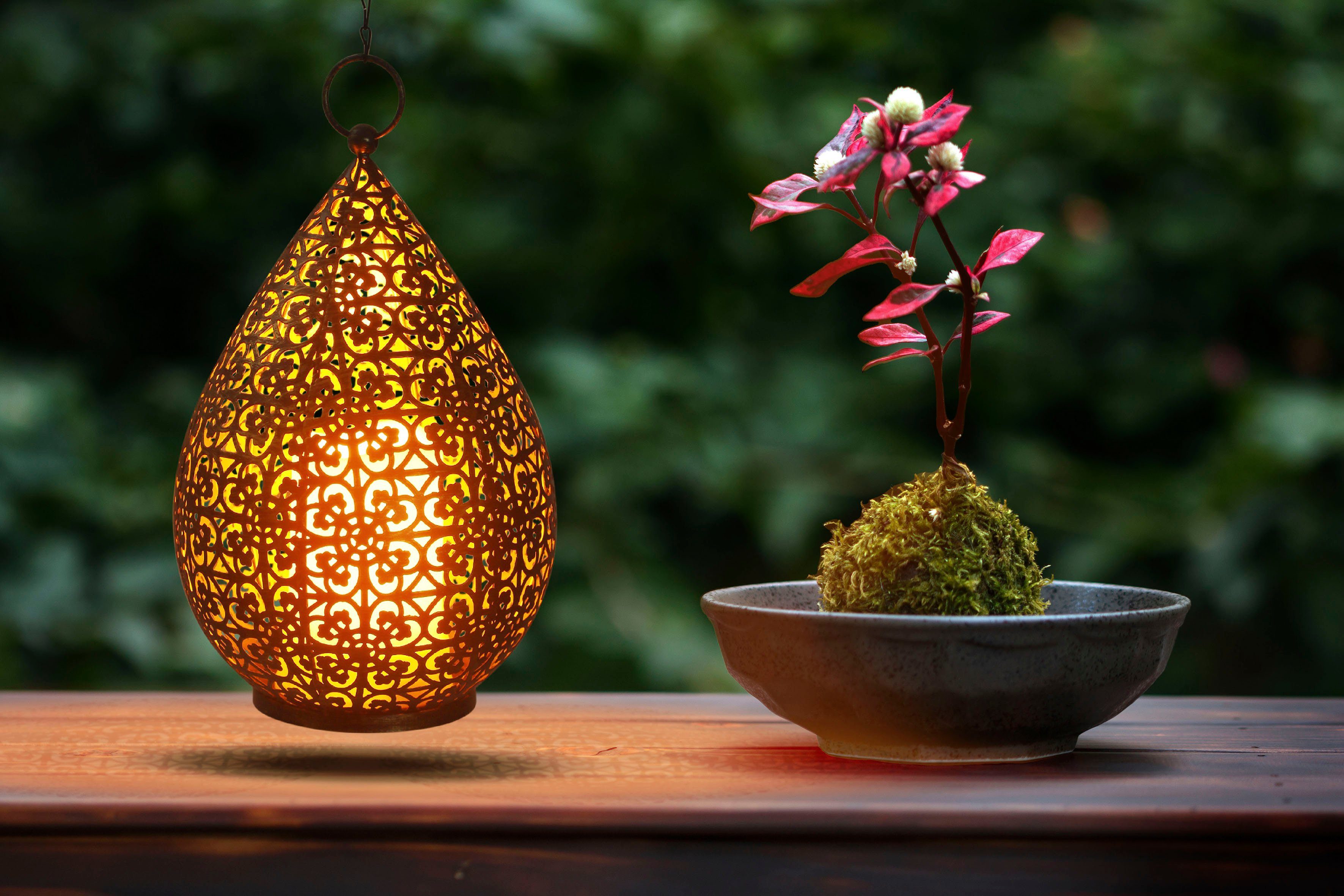 näve Led-tuinlamp Remora antiek, tafel- hanglamp, geschikt voor binnen en buiten, vlammeneffect (1 stuk)