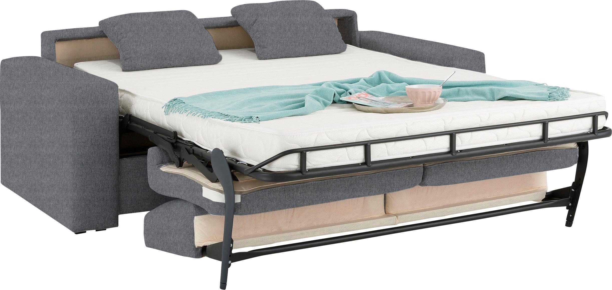 Home affaire Slaapbank Roma matras hoogte 14 cm Bedfunctie, met vering, lattenbodem, matras