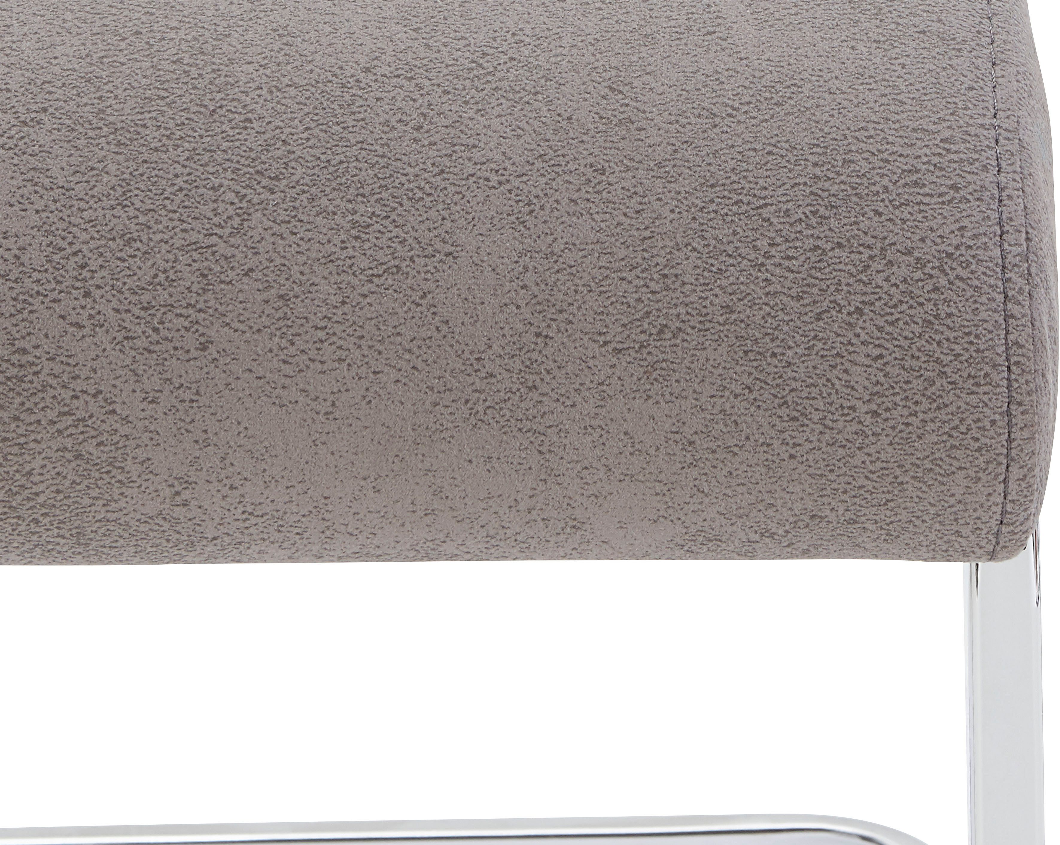 Home affaire Eetkamerstoel Milano (2 of 4 stuks), bekleding in microvezel of koord, sledestoel (set)