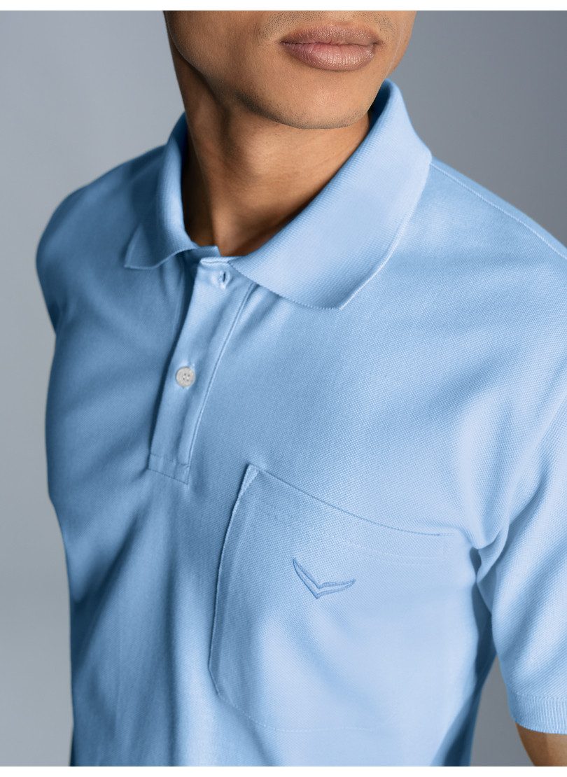 Trigema Poloshirt TRIGEMA poloshirt met borstzak (1-delig)