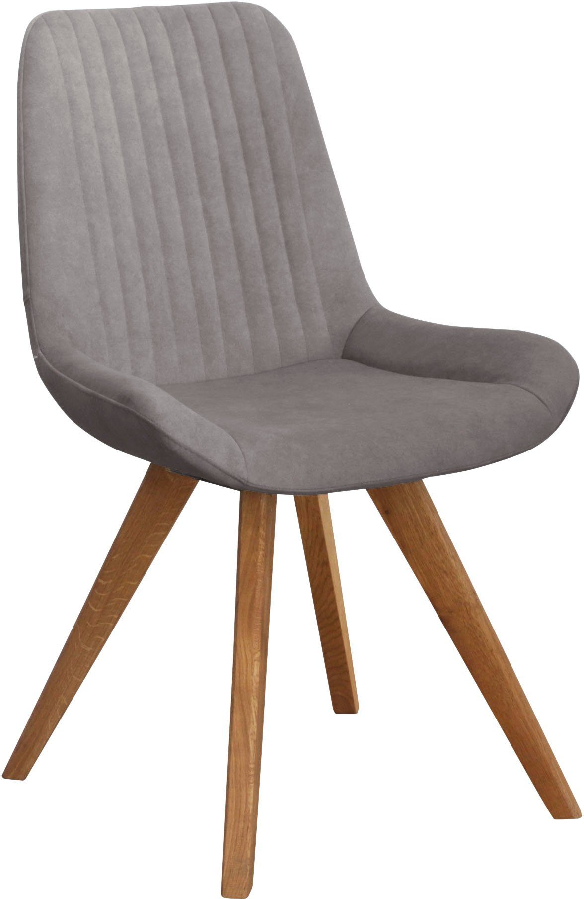 Home affaire Kuipstoel Bratislava Frame massief eiken geolied, easy care-stof (set, 2 stuks)