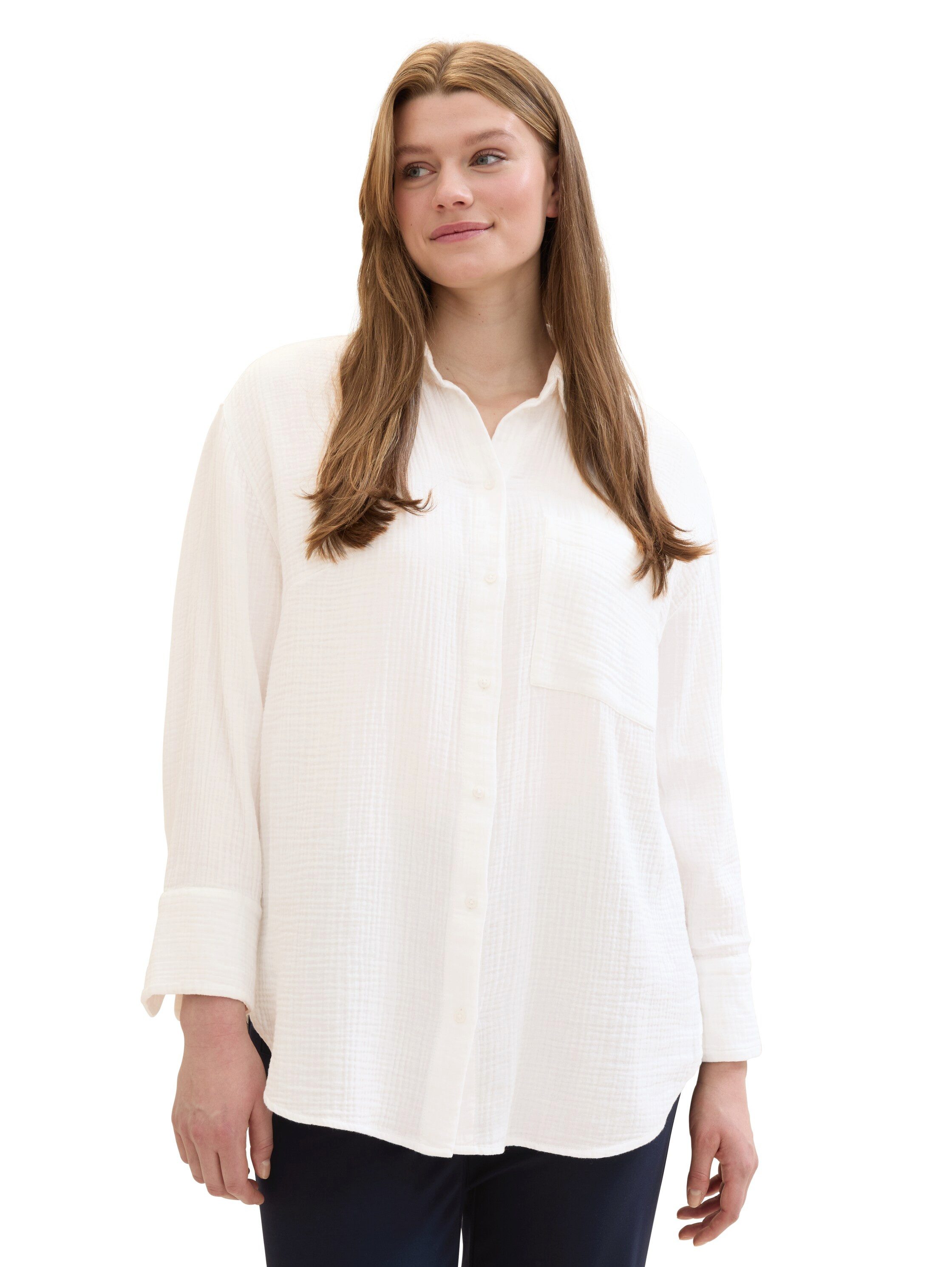 TOM TAILOR MY TRUE ME Blouse met lange mouwen in oversized-look