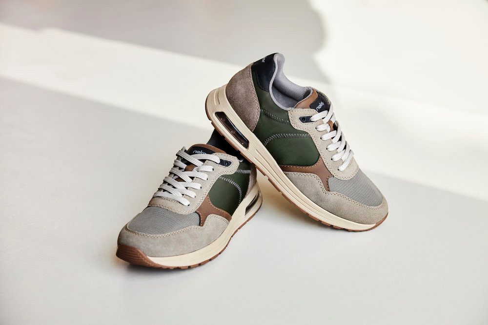 Rieker Sneakers veterschoen, lage schoen, vrijetijdsschoen met gepolsterde schachtversteviging